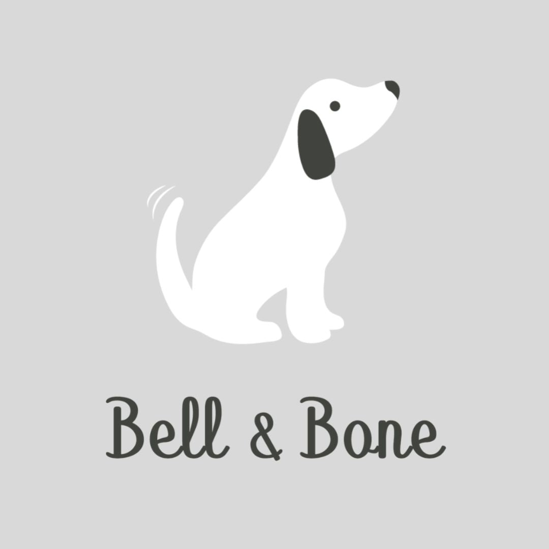 Bell & Bone logo with a white dog