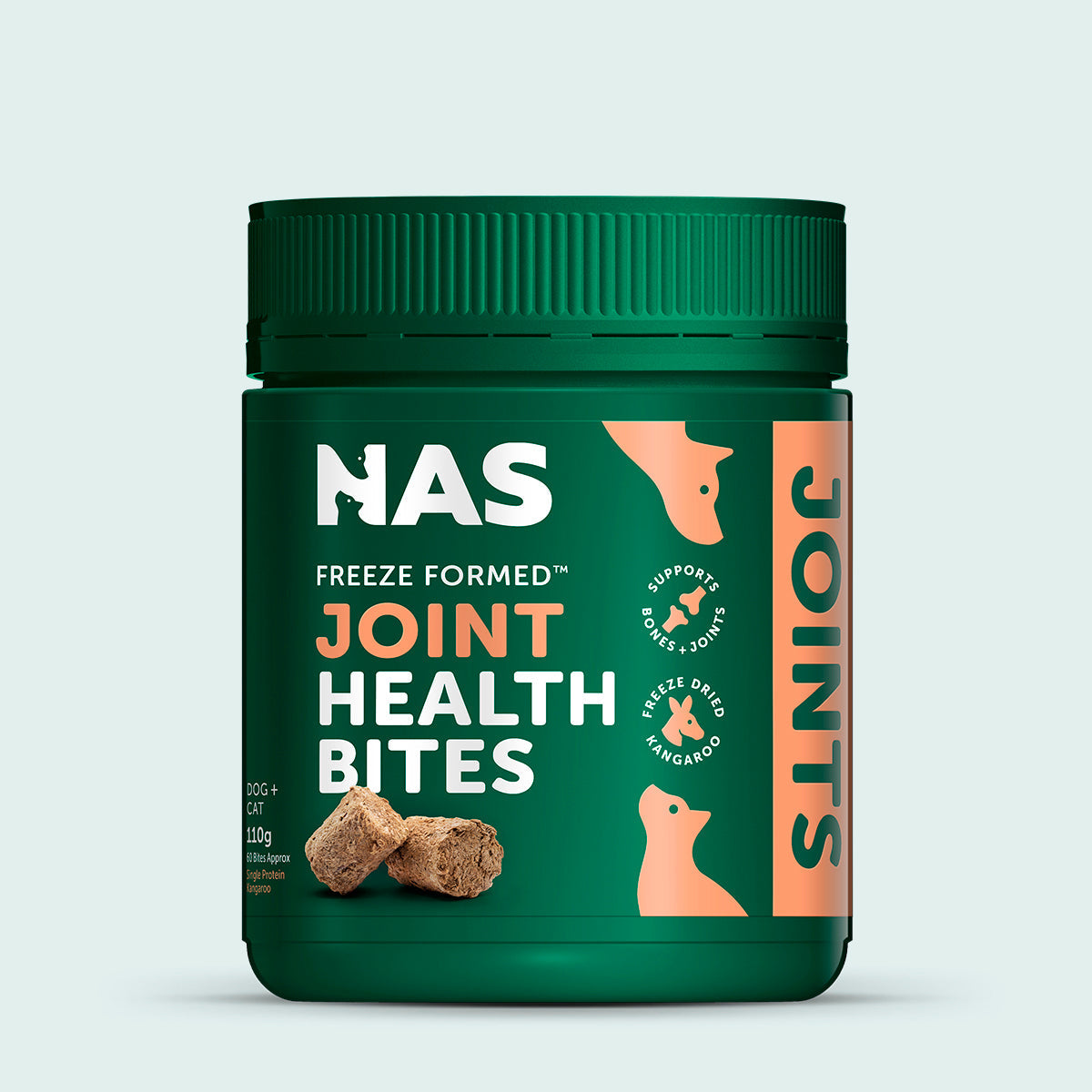 Natural Animal Solutions Freeze Formed Joint Health Bites — front of pack, 110g (60 bites)