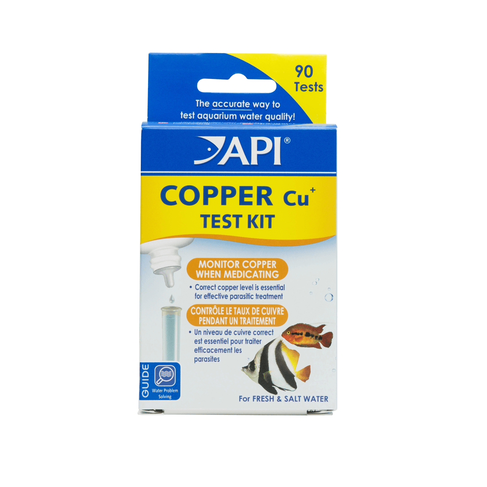 API Copper test kit for freshwater and saltwater aquariums, carton front
