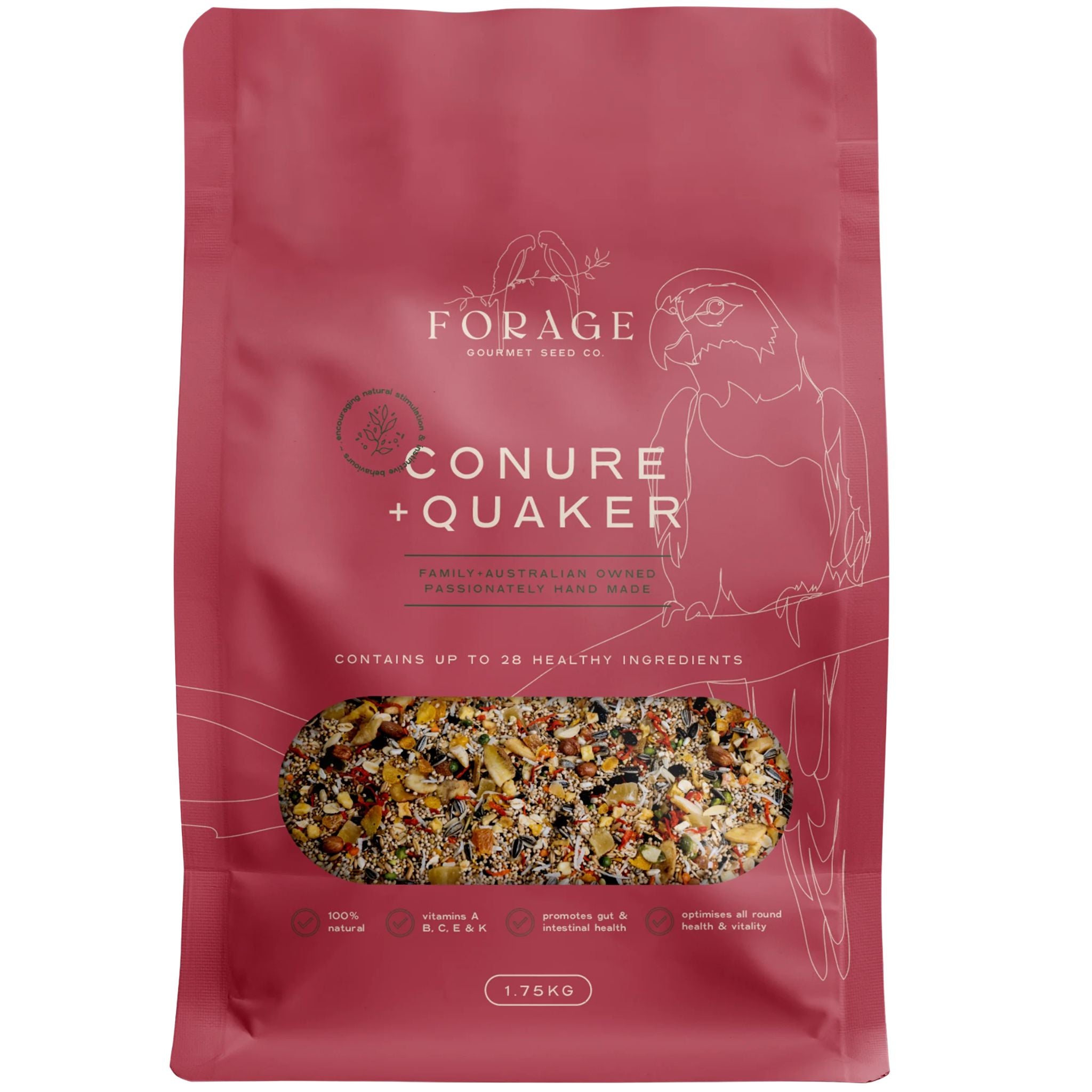 Forage Gourmet Bird Seed - Conure & Quaker