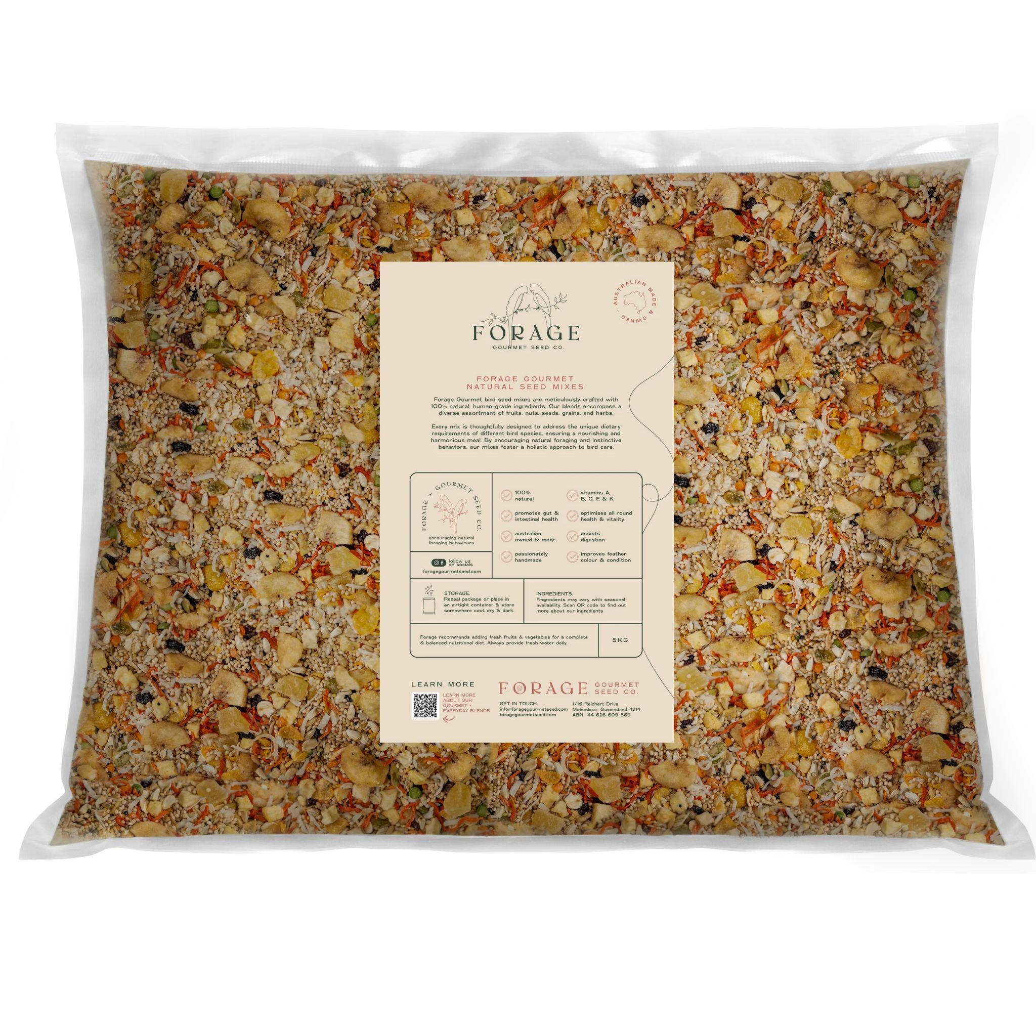 Forage Gourmet Bird Seed - Small Parrot Light