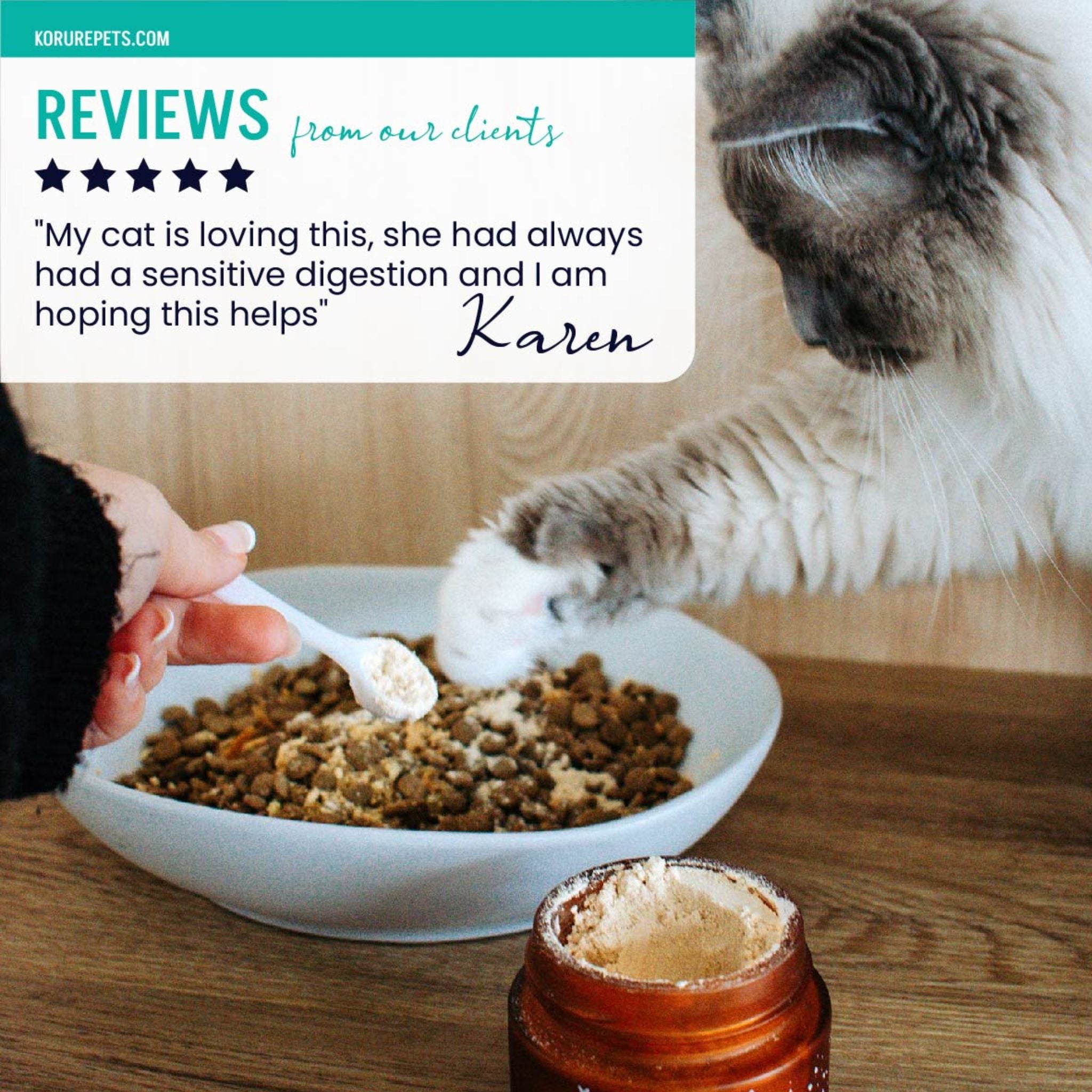 Korure Pets Beef Bone Broth Powder for Cats