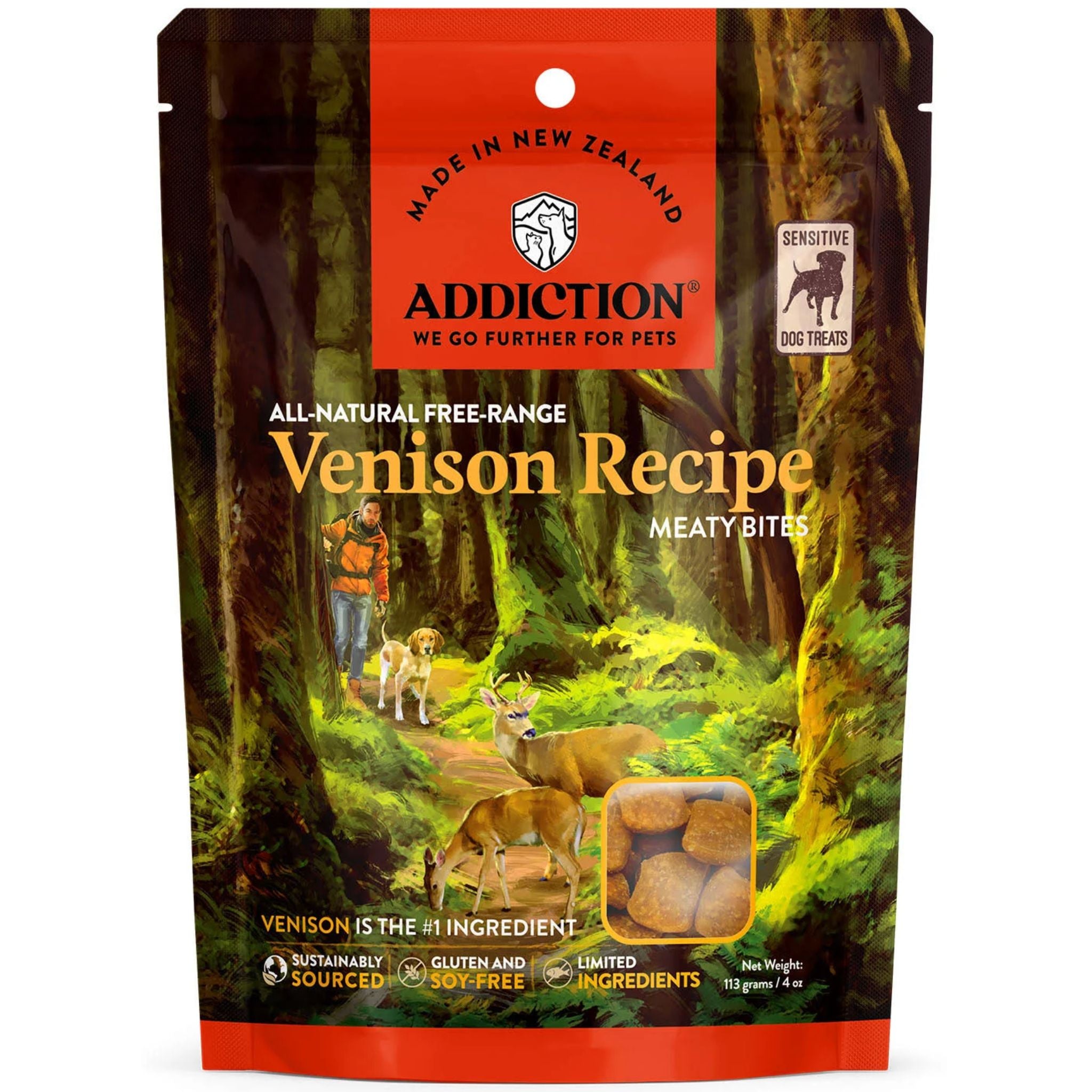 ADDICTION Venison Meaty Bites - Hypoallergenic Dog Treats