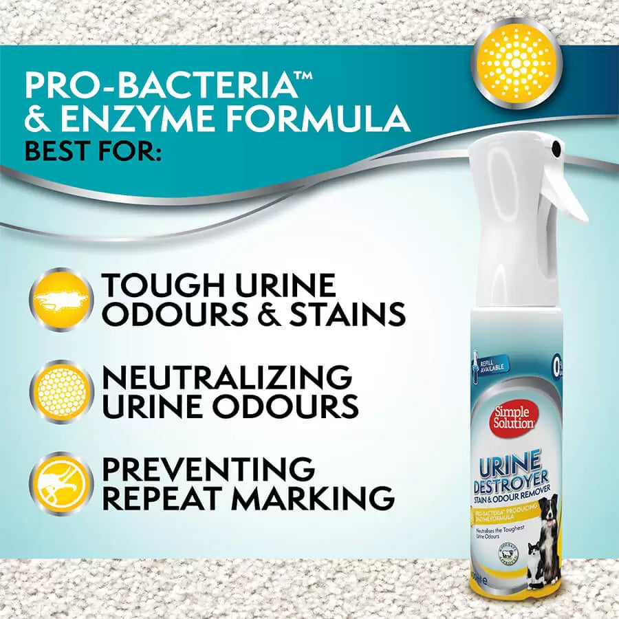 Simple Solution Urine Destroyer 400ml Flairosol refillable sprayer