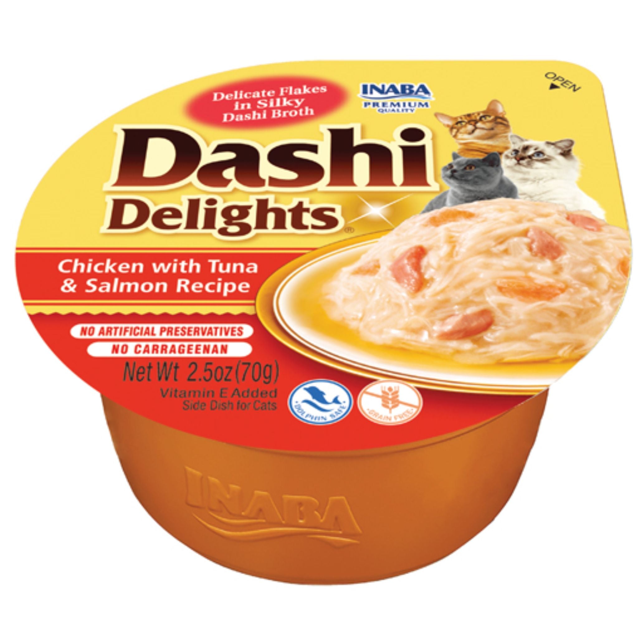 Inaba Cat Treat Dashi Delights Cup Chicken Tuna & Salmon