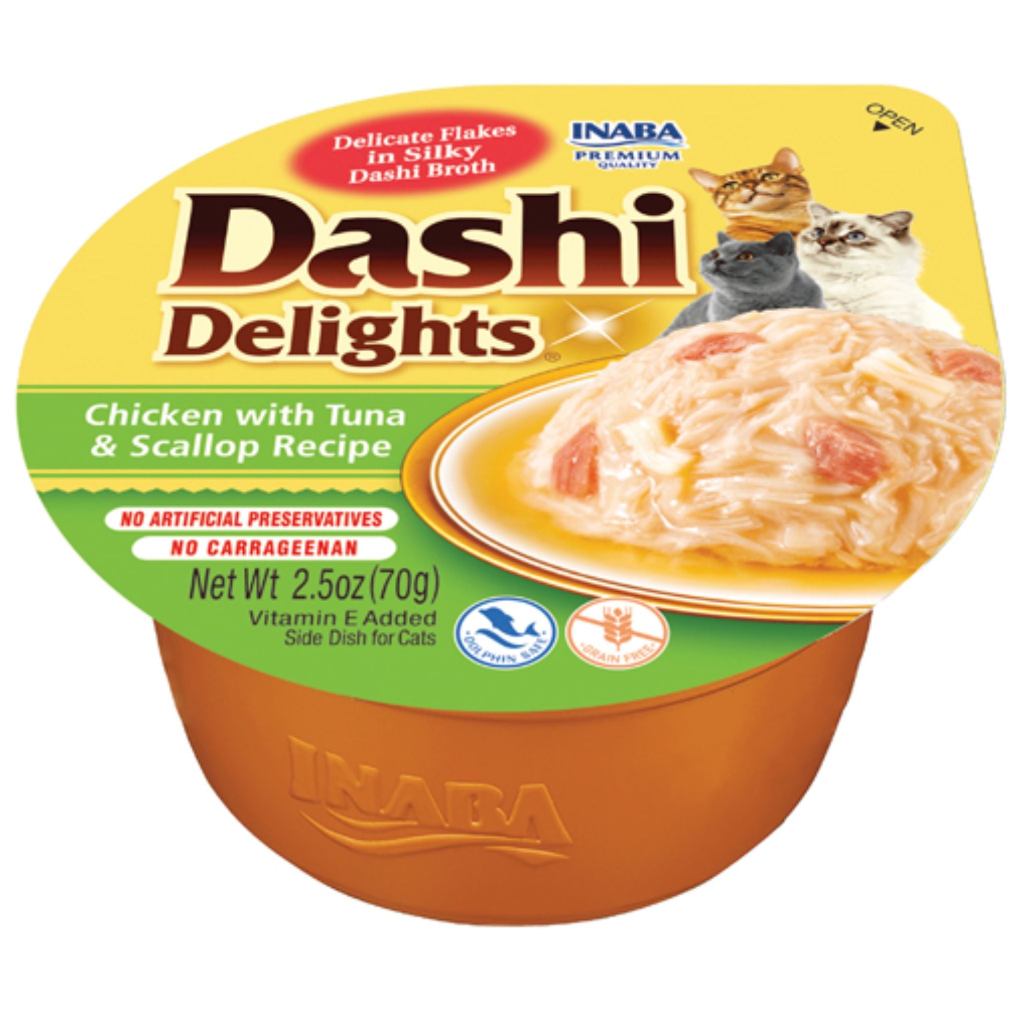 Inaba Cat Treat Dashi Delights Cup Chicken Tuna & Scallop