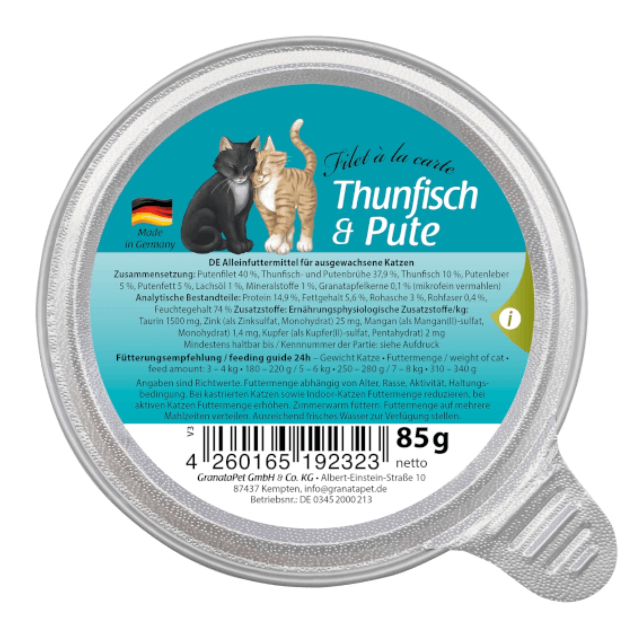 GranataPet Filet A La Carte Wet Cat Food - Tuna & Turkey