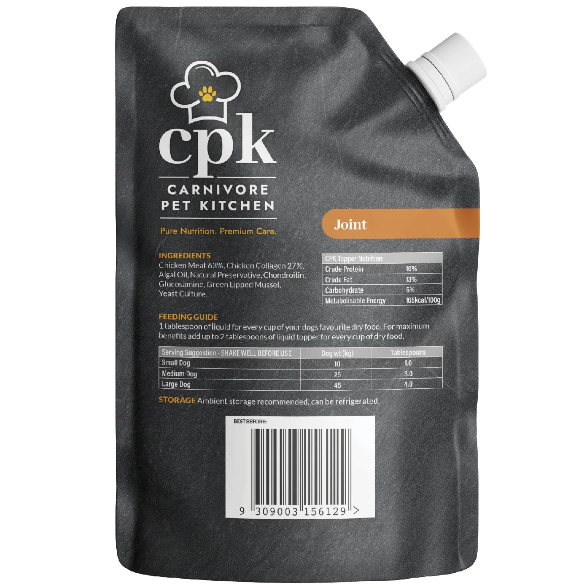 Carnivore Pet Kitchen Joint Dog Meal Topper