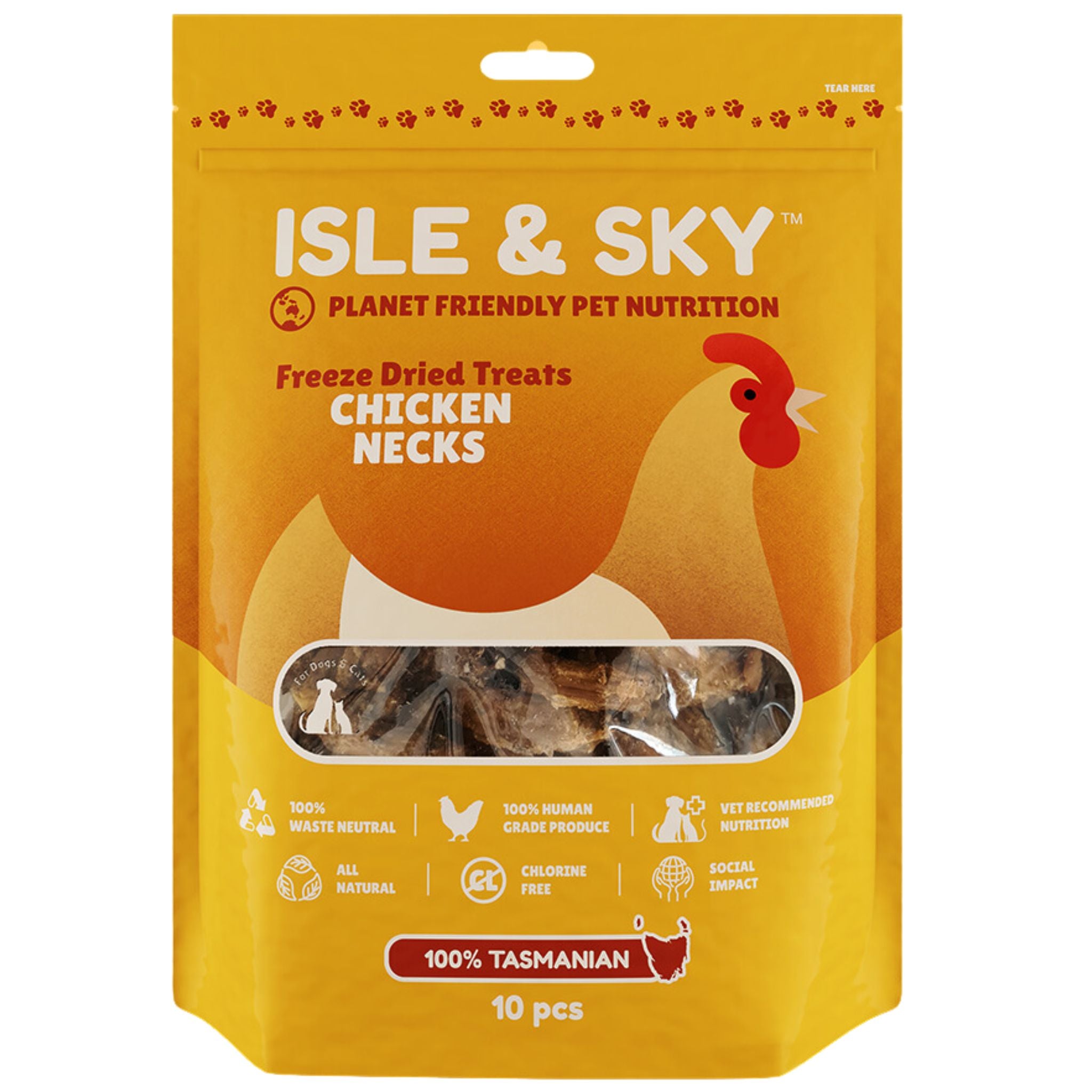 Isle and Sky Freeze Dried Pet Treats Chicken Necks