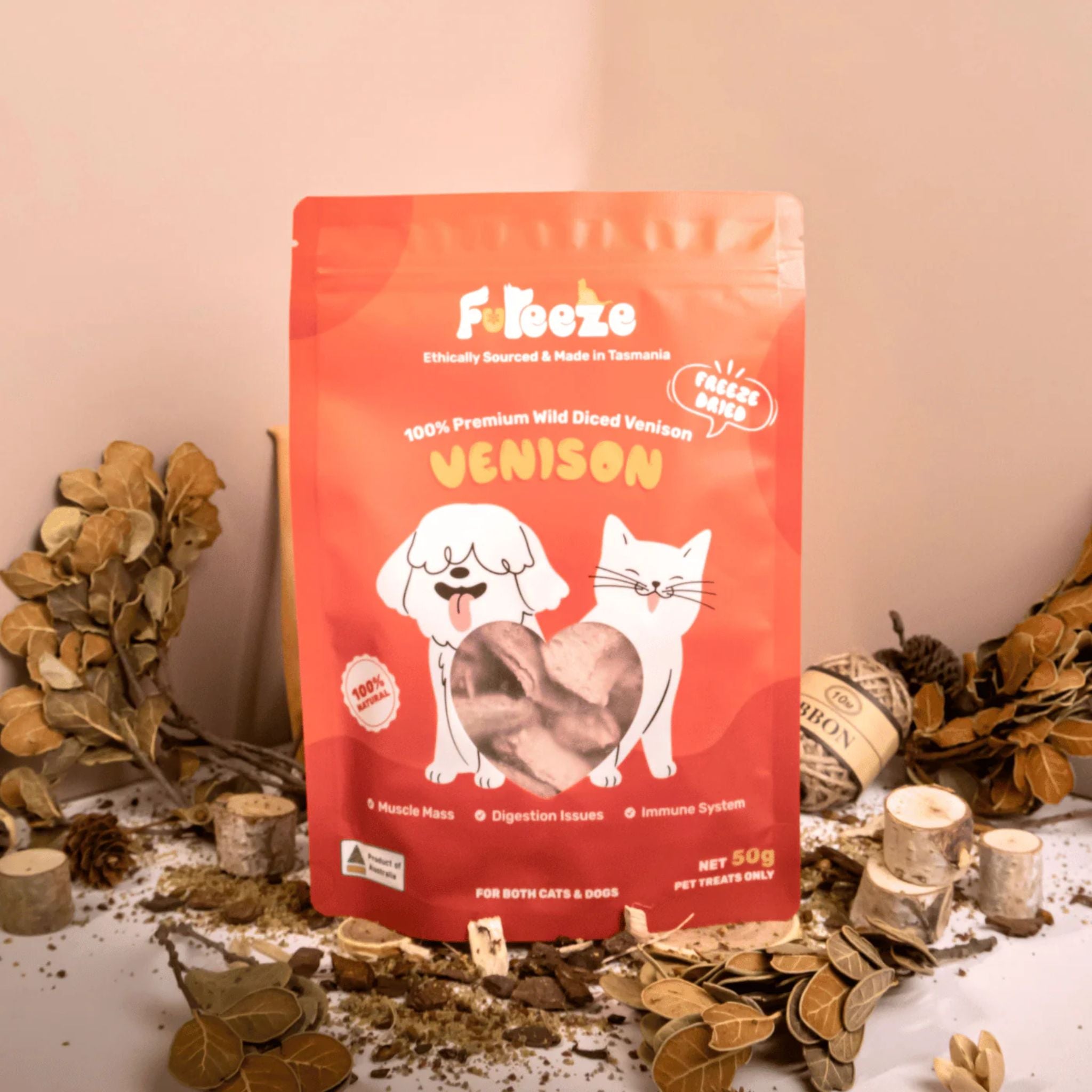 FuReeze Venison Freeze Dried Pet Treats