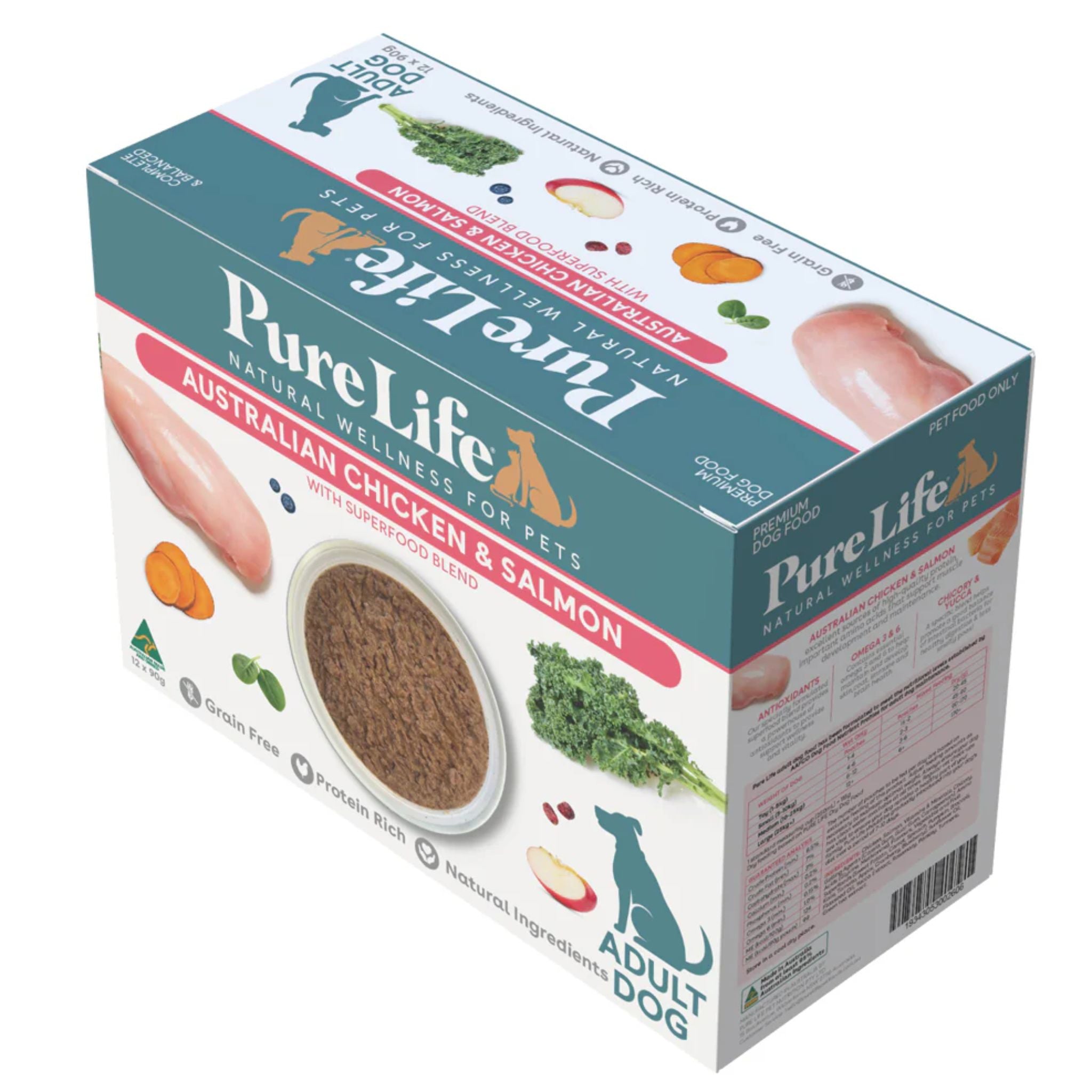 Pure Life Wet Dog Food Australia Chicken & Salmon Pate
