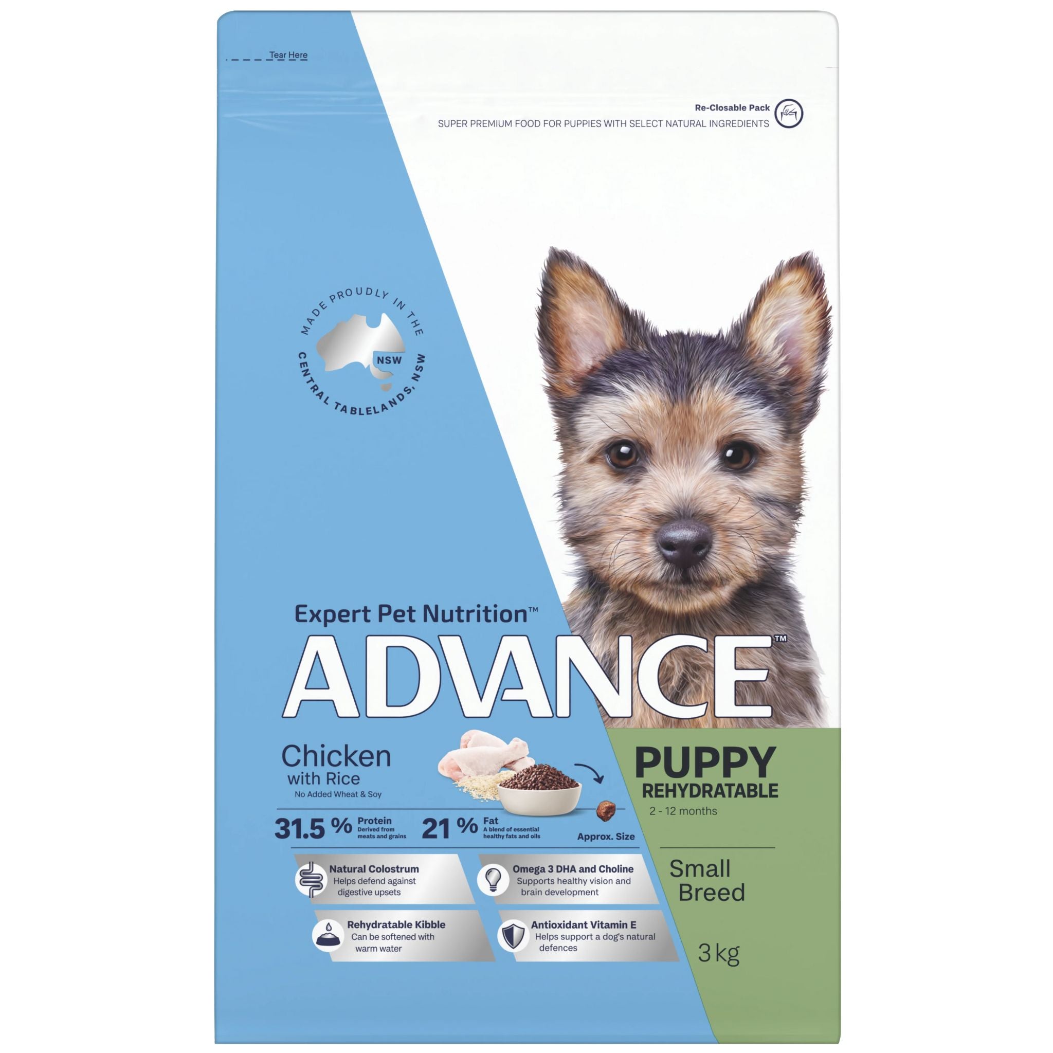ADVANCE Small Puppy Dry Dog Food Chicken with Rice