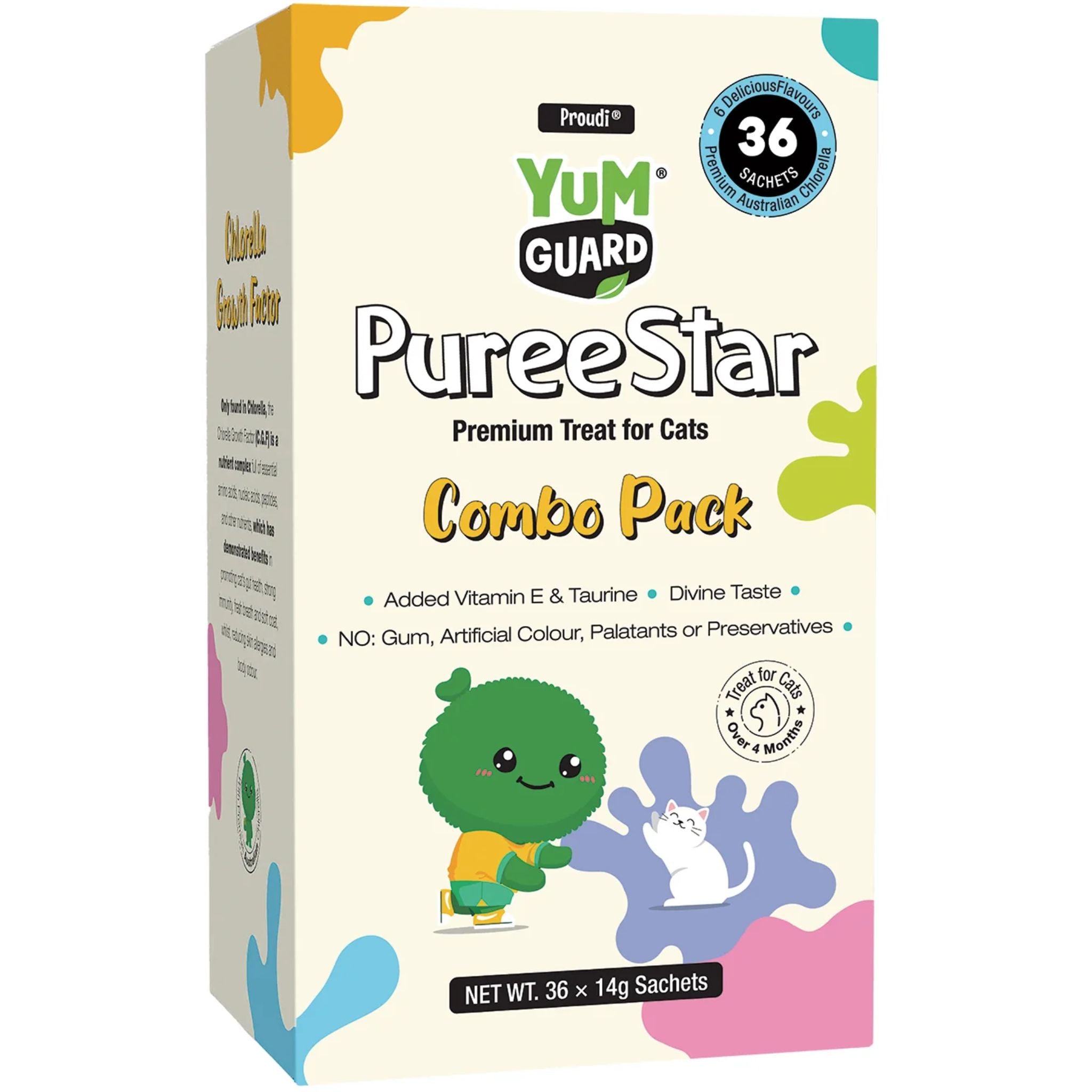 YumGuard Puree Star Cat Treats Combo Pack