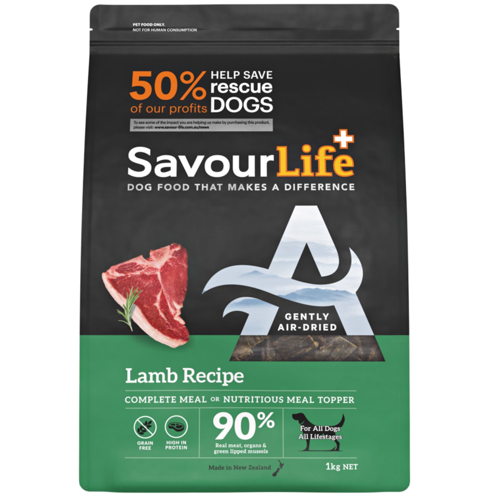 SavourLife Air Dried Adult Lamb Recipe Dry Dog Food