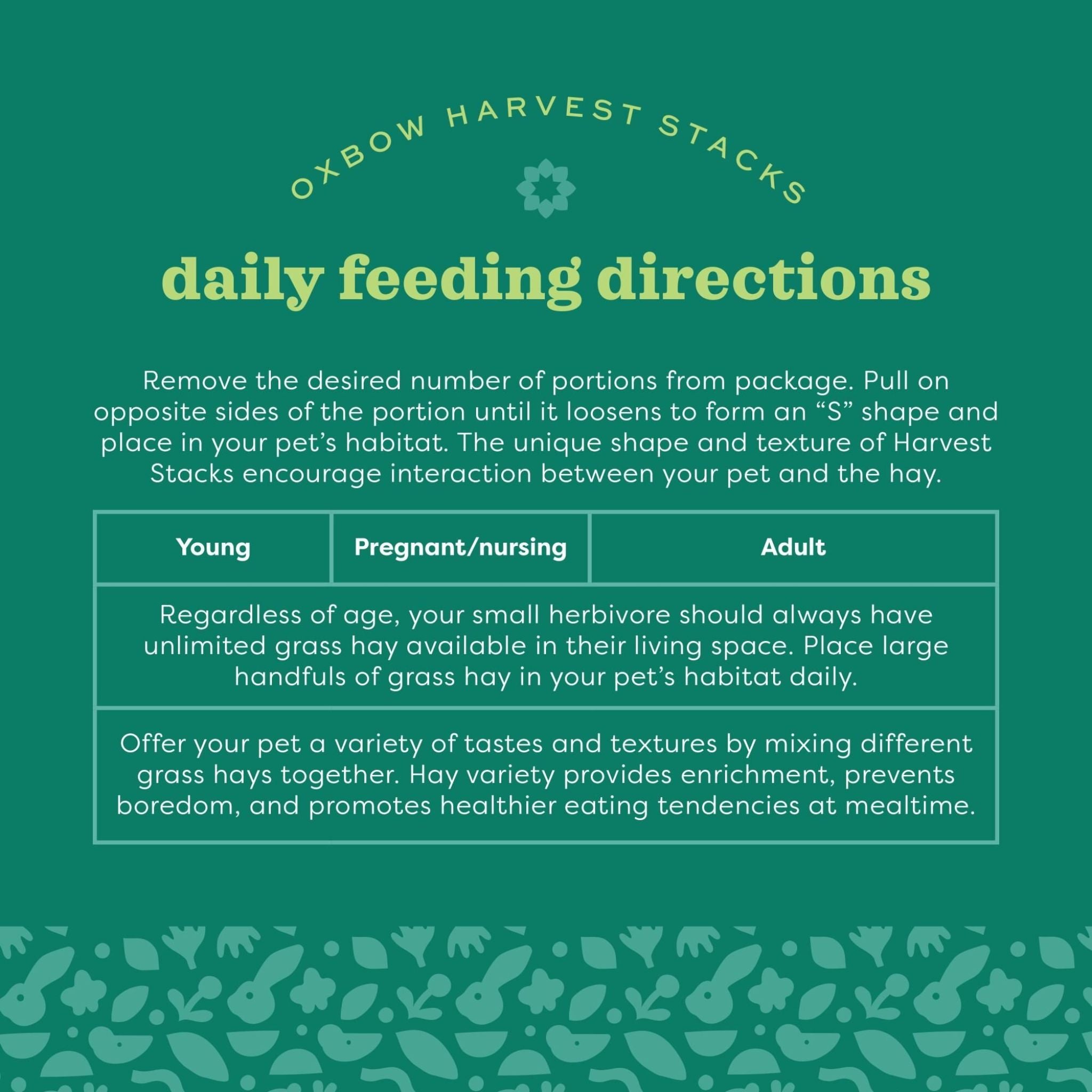 Oxbow Harvest Stacks - Western Timothy & Carrot