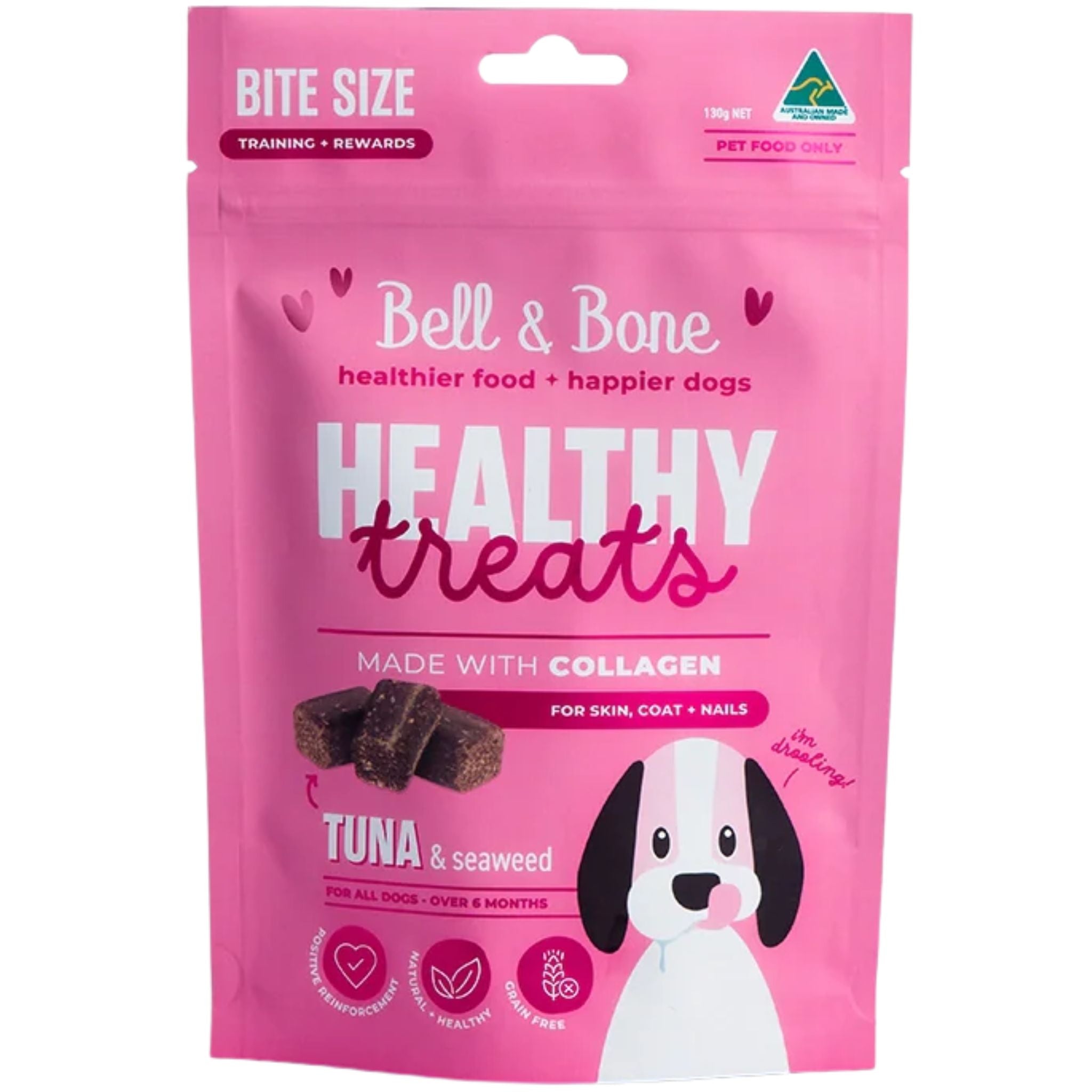 Bell and Bone Healthy Dog Treats Tuna & Seaweed for Skin, Coat and Nails