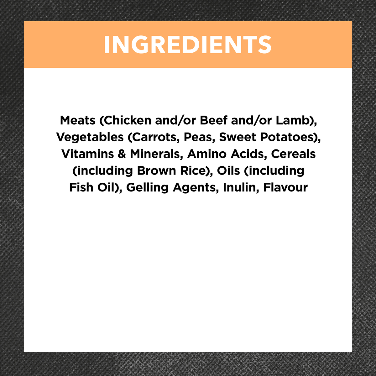Ivory Coat Chicken and Brown Rice Loaf puppy ingredients panel