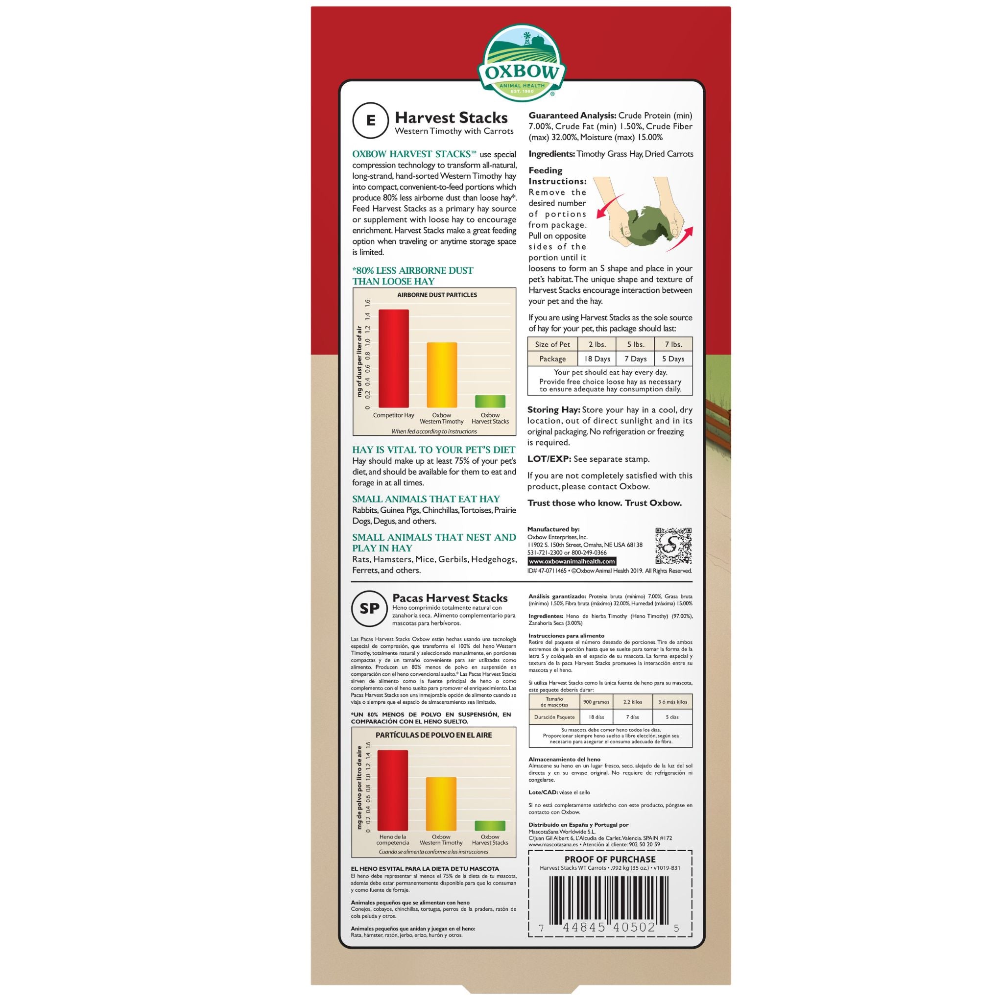 Oxbow Harvest Stacks - Western Timothy & Chamomile