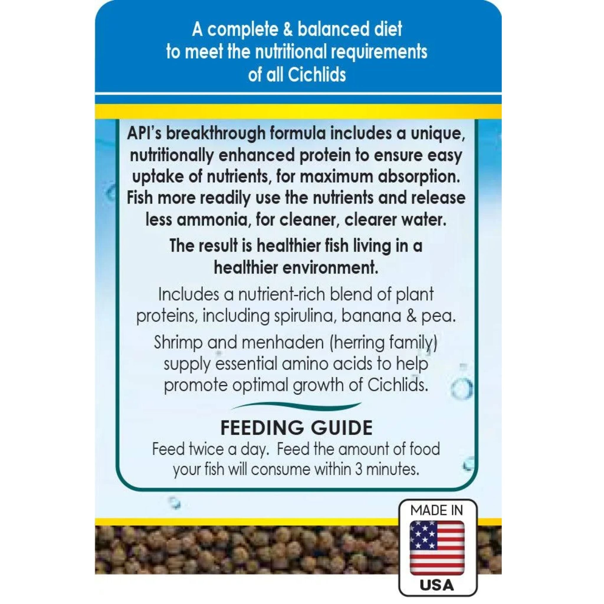 API Floating Cichlid Pellets Large