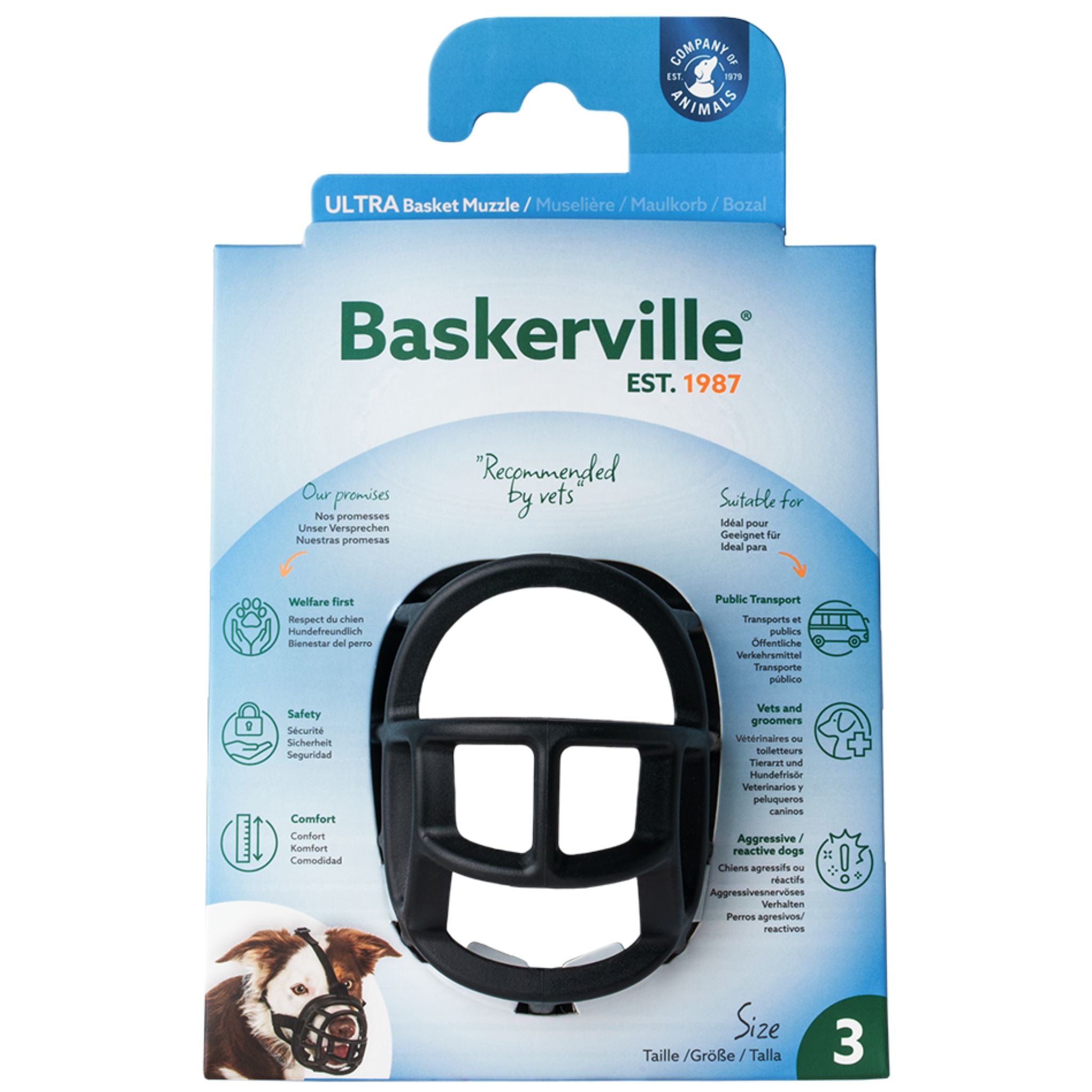 Baskerville Ultra Dog Muzzle Black