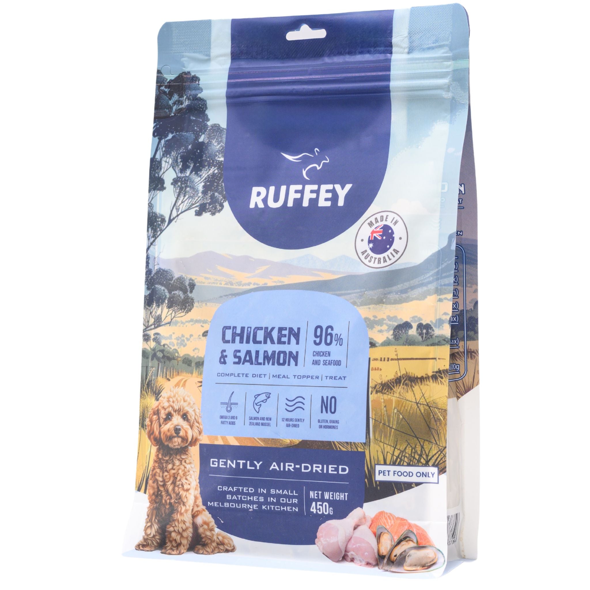 Ruffey Air Dried Dog Food Chicken & Salmon