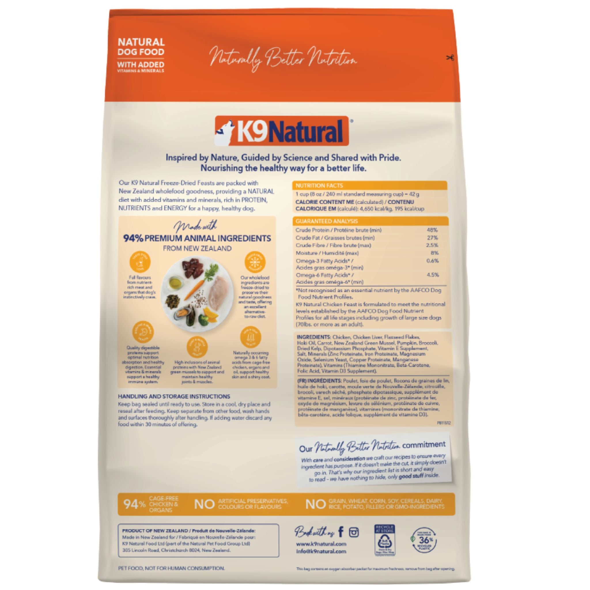 K9 Natural Freeze Dried Chicken Feast