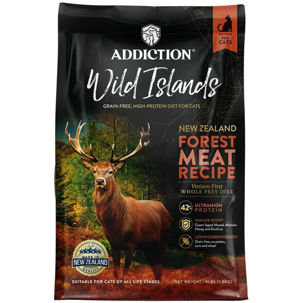 ADDICTION Wild Islands forest Meat Premium Venison Recipe Dry Cat Food