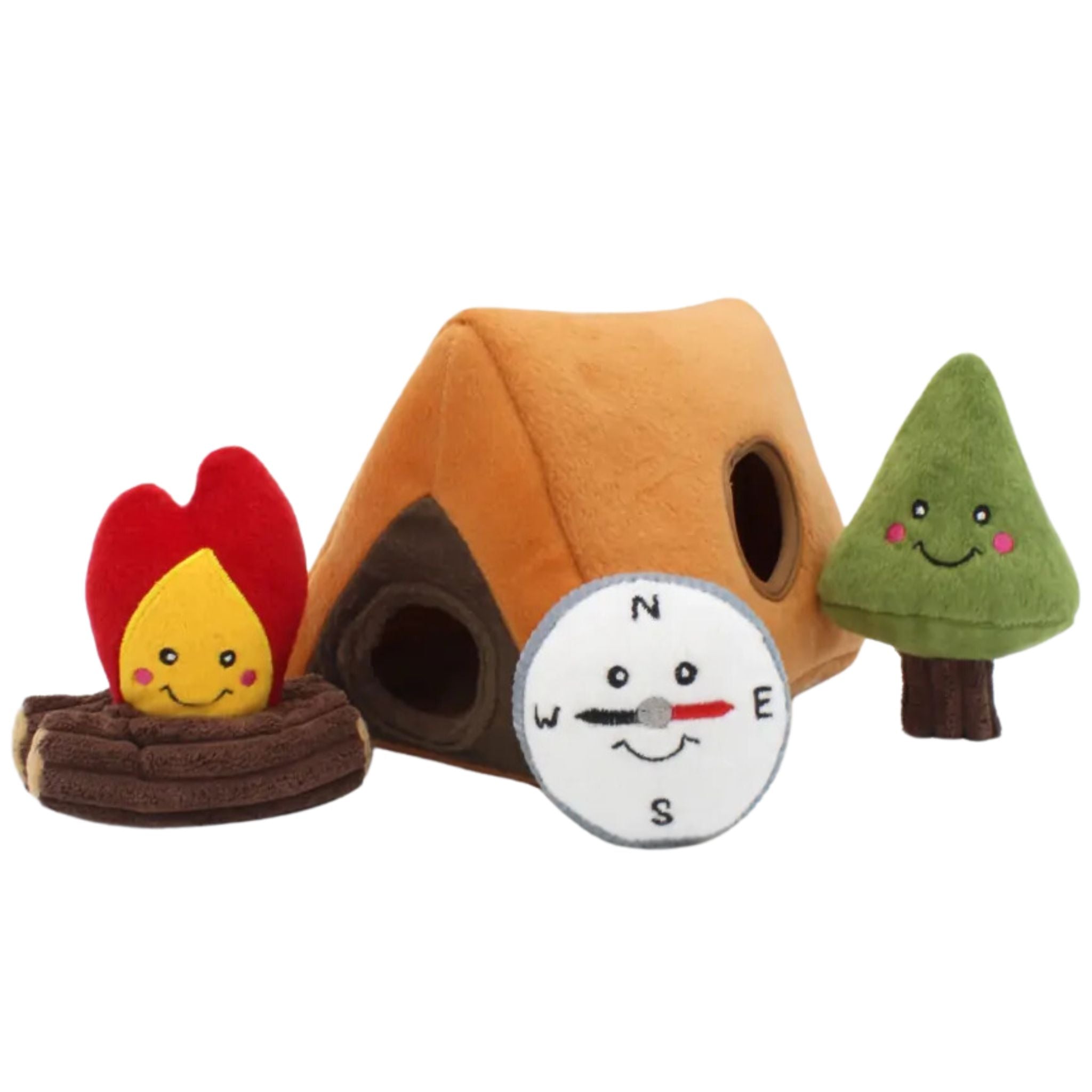 Zippy Paws Dog Toys Interactive Burrow - Camping Tent