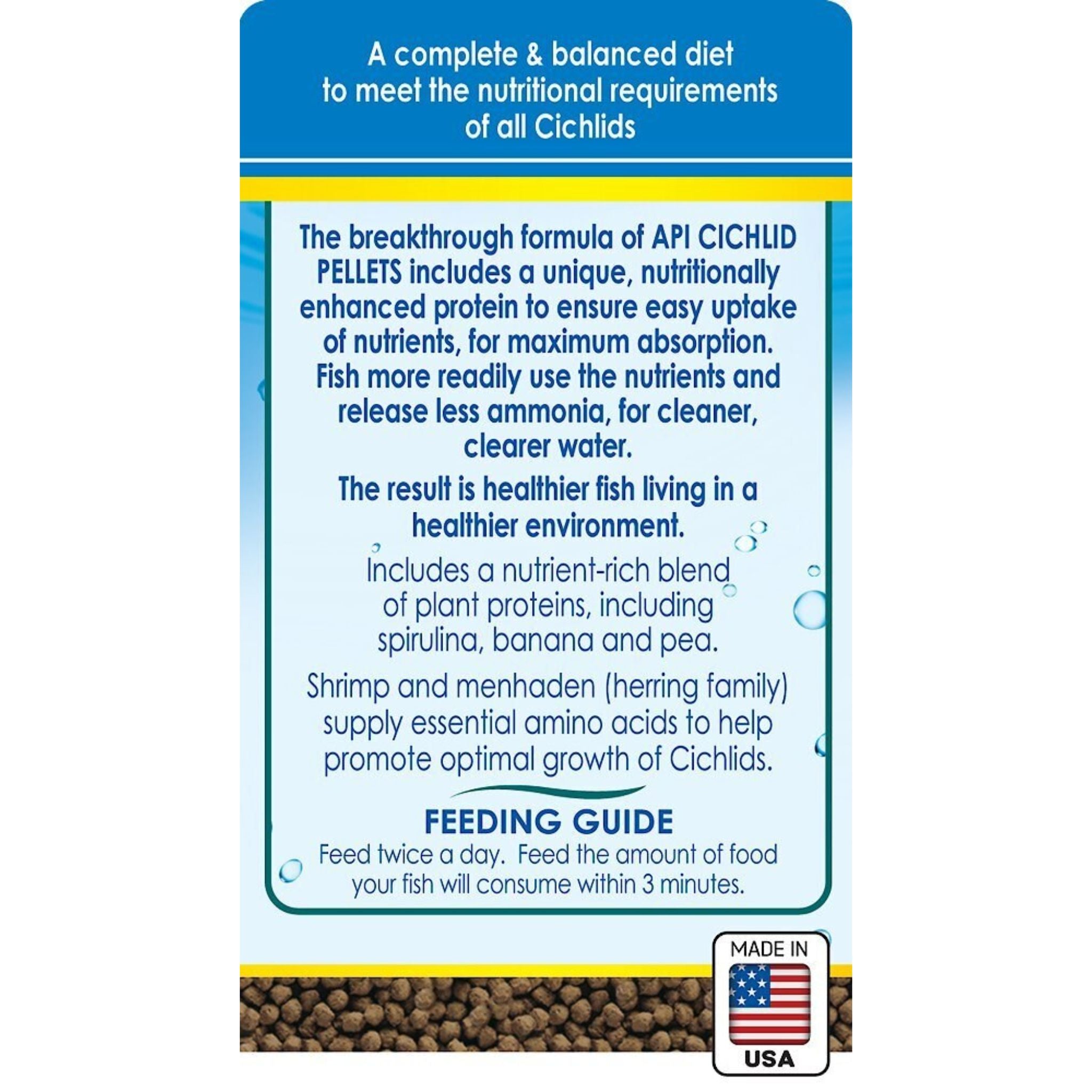 API Floating Cichlid Pellets Medium