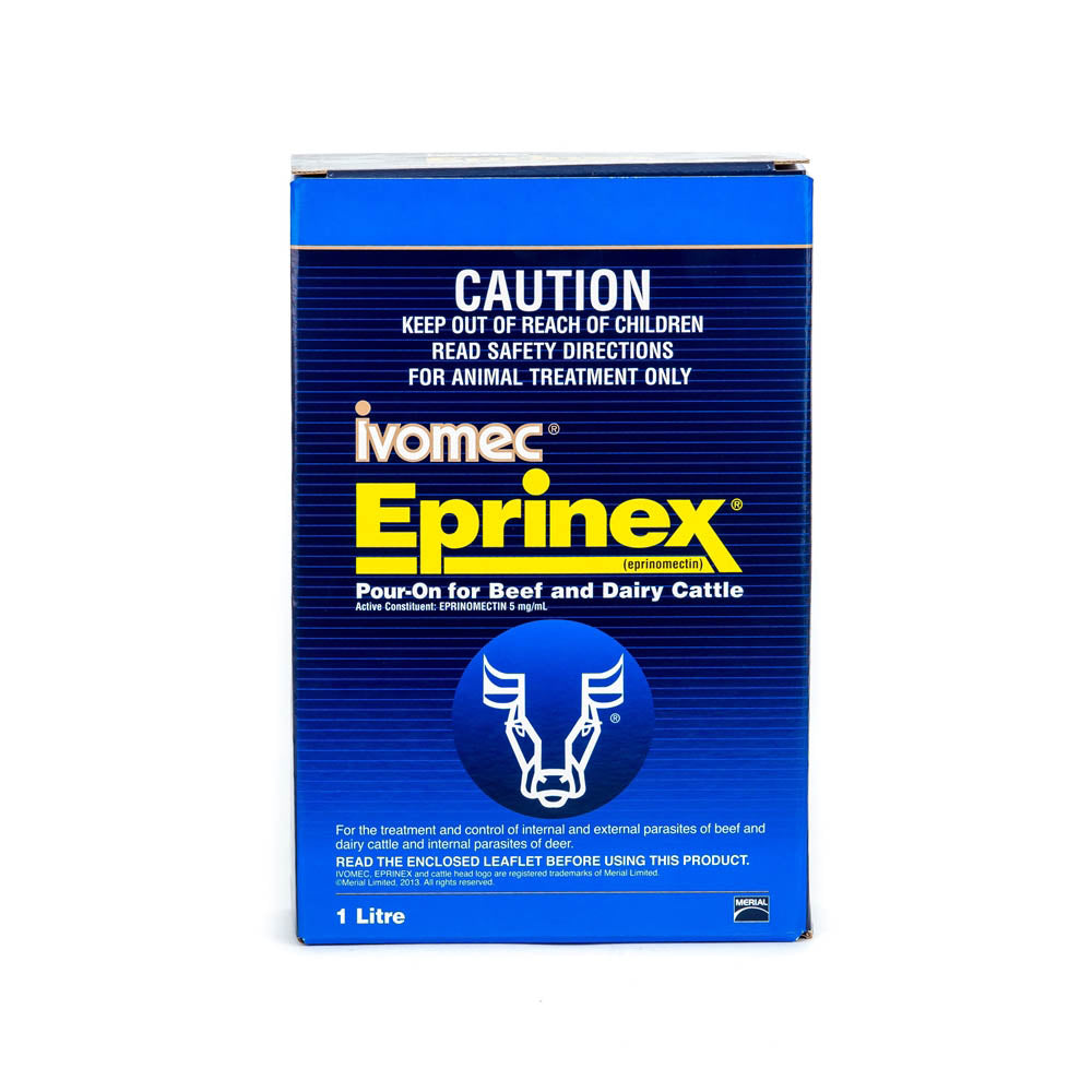 Ivomec Eprinex Pour-On for Cattle 1 L pack, front of label