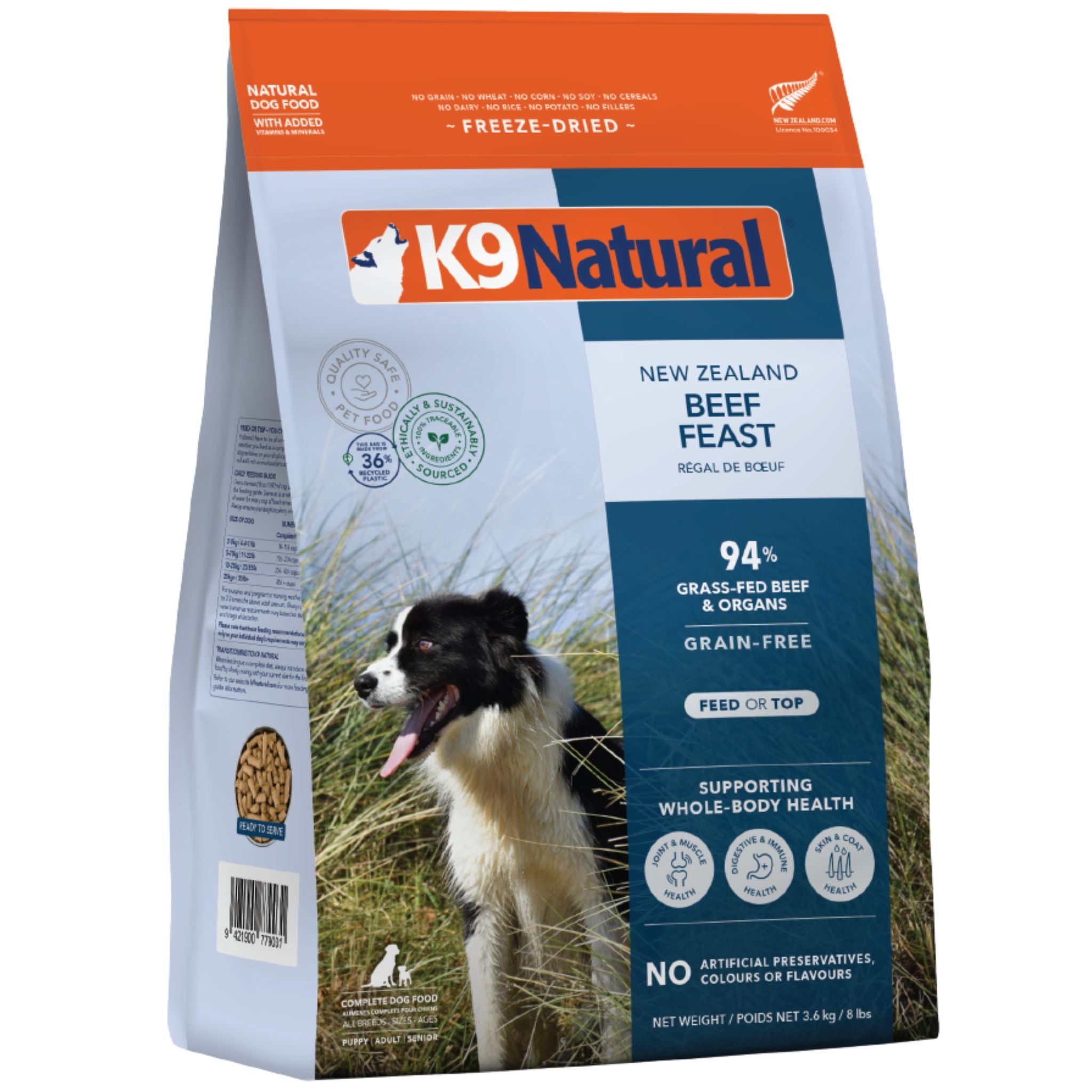 K9 Natural Dog Food Freeze Dried Beef Feast