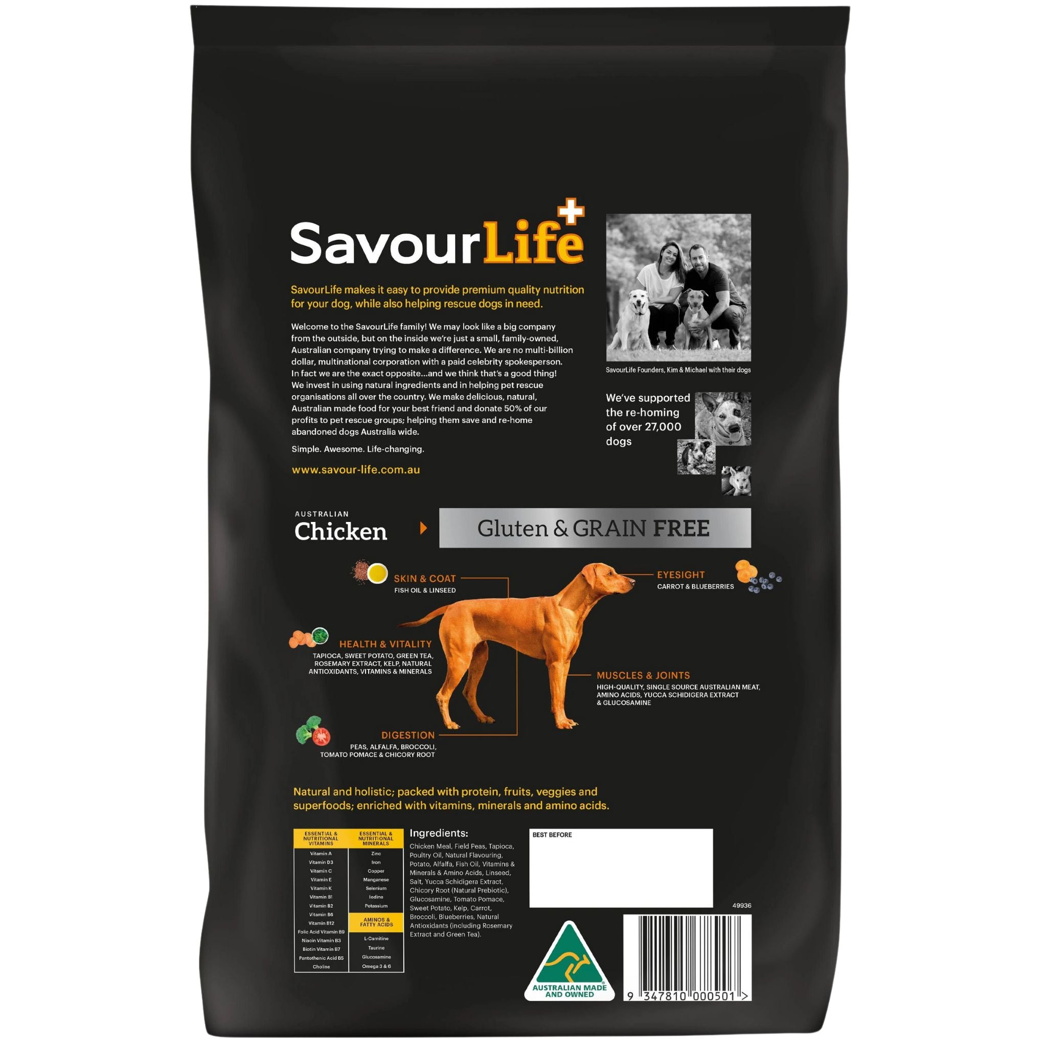 SavourLife Grain Free Australian Chicken Dry Dog Food