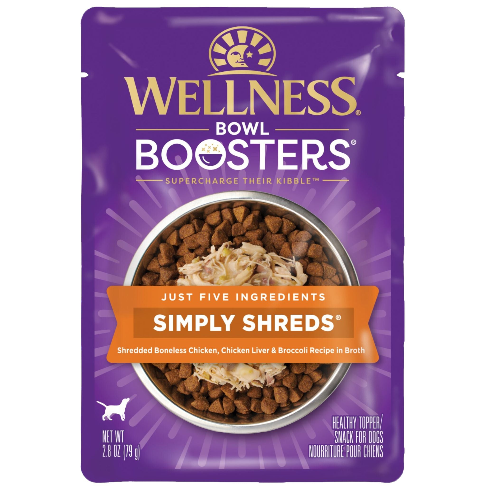 Wellness Core Wet Dog Food Simply Shreds Shredded Boneless Chicken, Chicken Liver & Broccoli