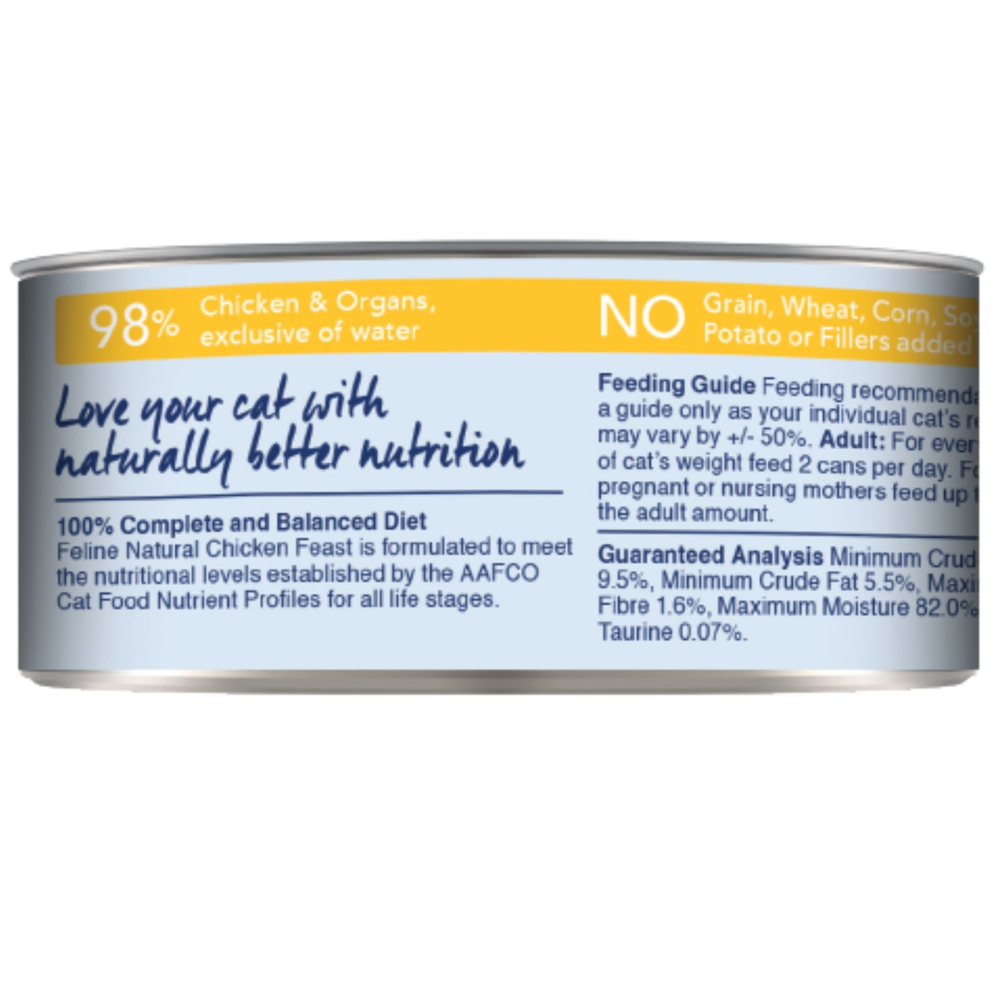 Feline Natural Canned Chicken Feast