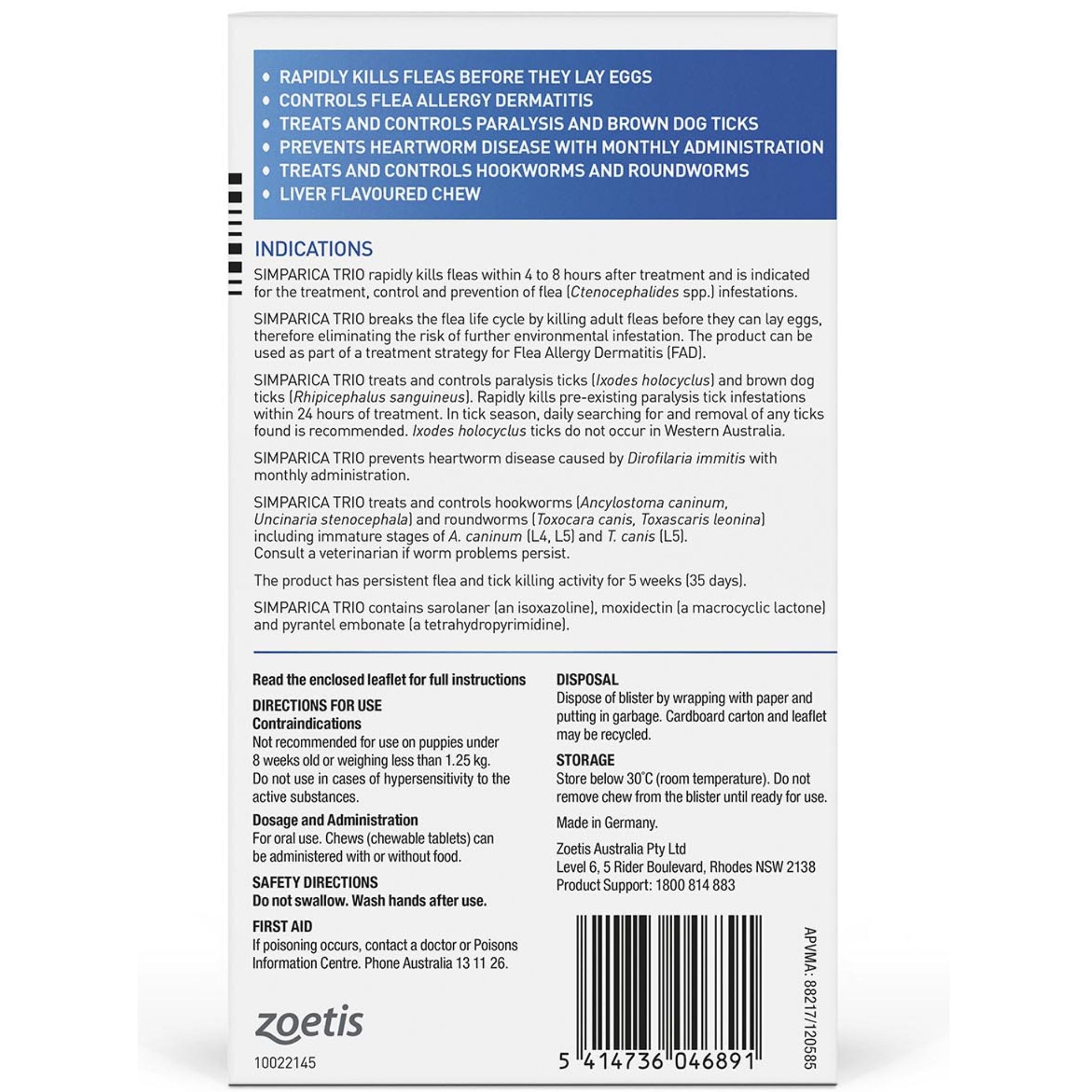 Simparica Trio for Dogs