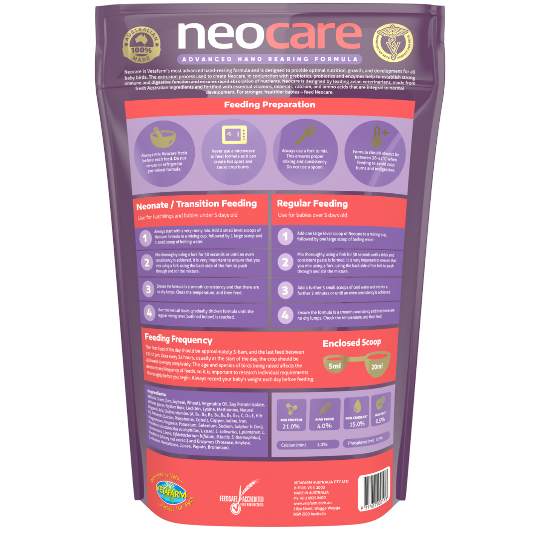 Vetafarm Neocare Advanced Hand Rearing Formula