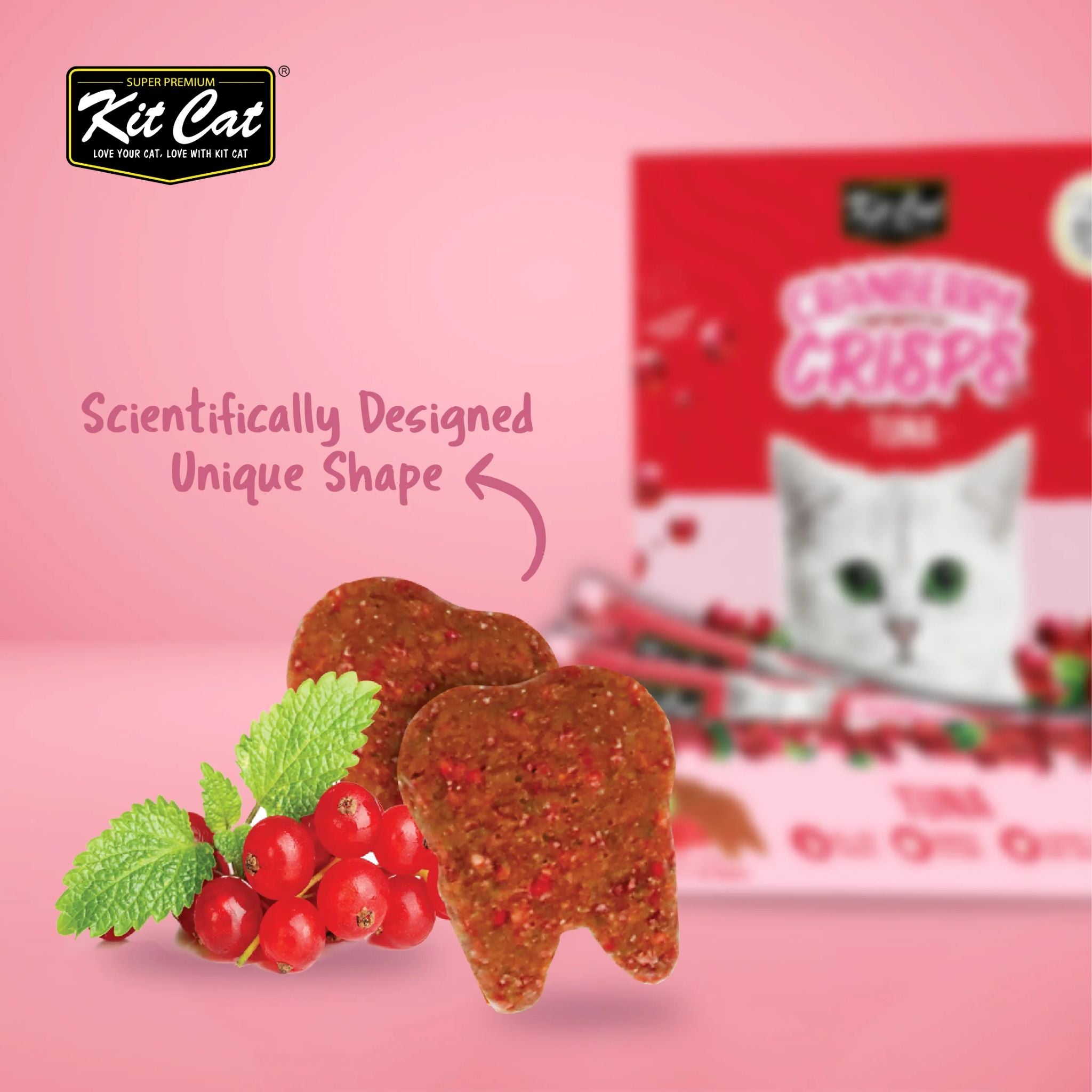 Kit Cat Cranberry Crisps Tuna Cat Treats