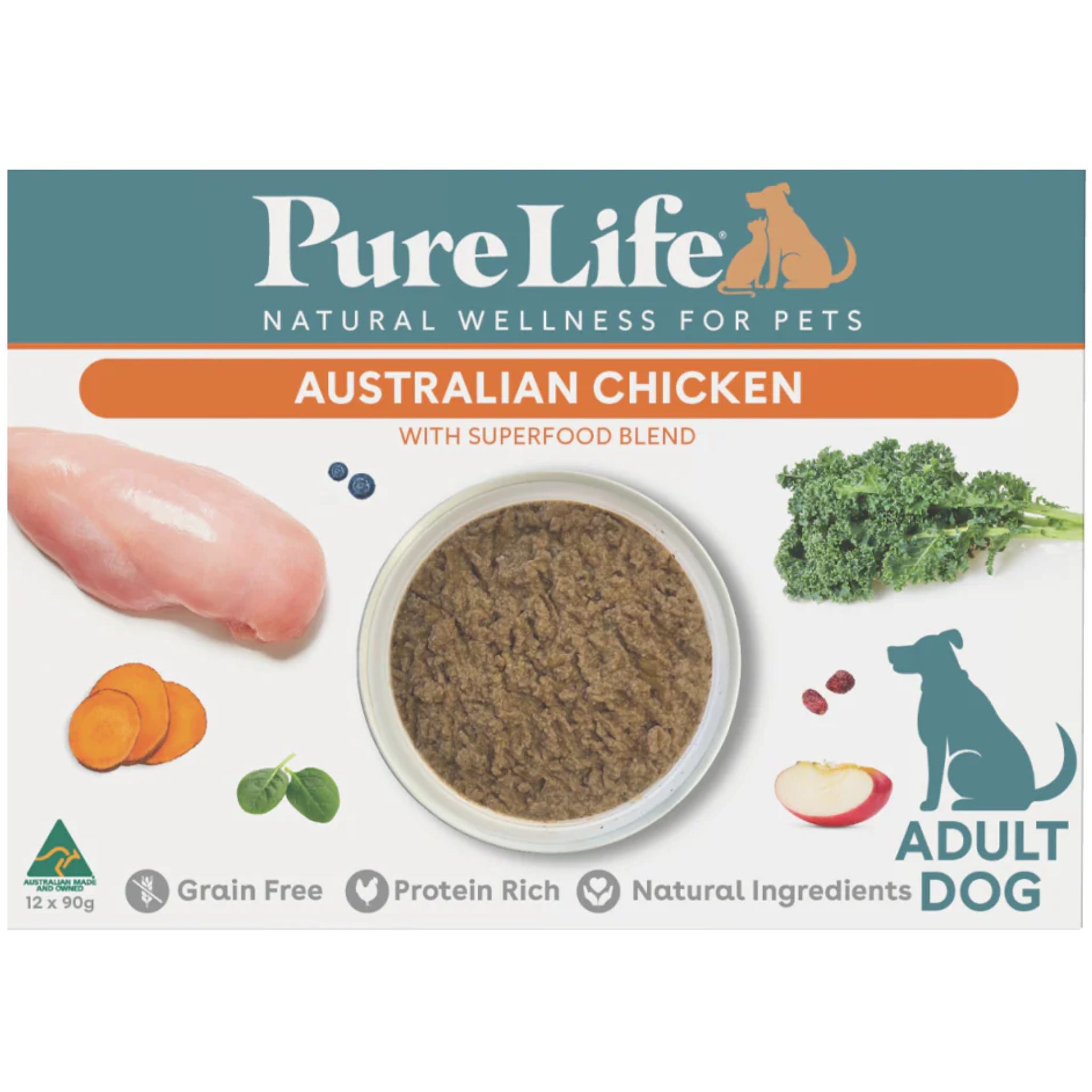 Pure Life Wet Dog Food Australia Chicken Pate
