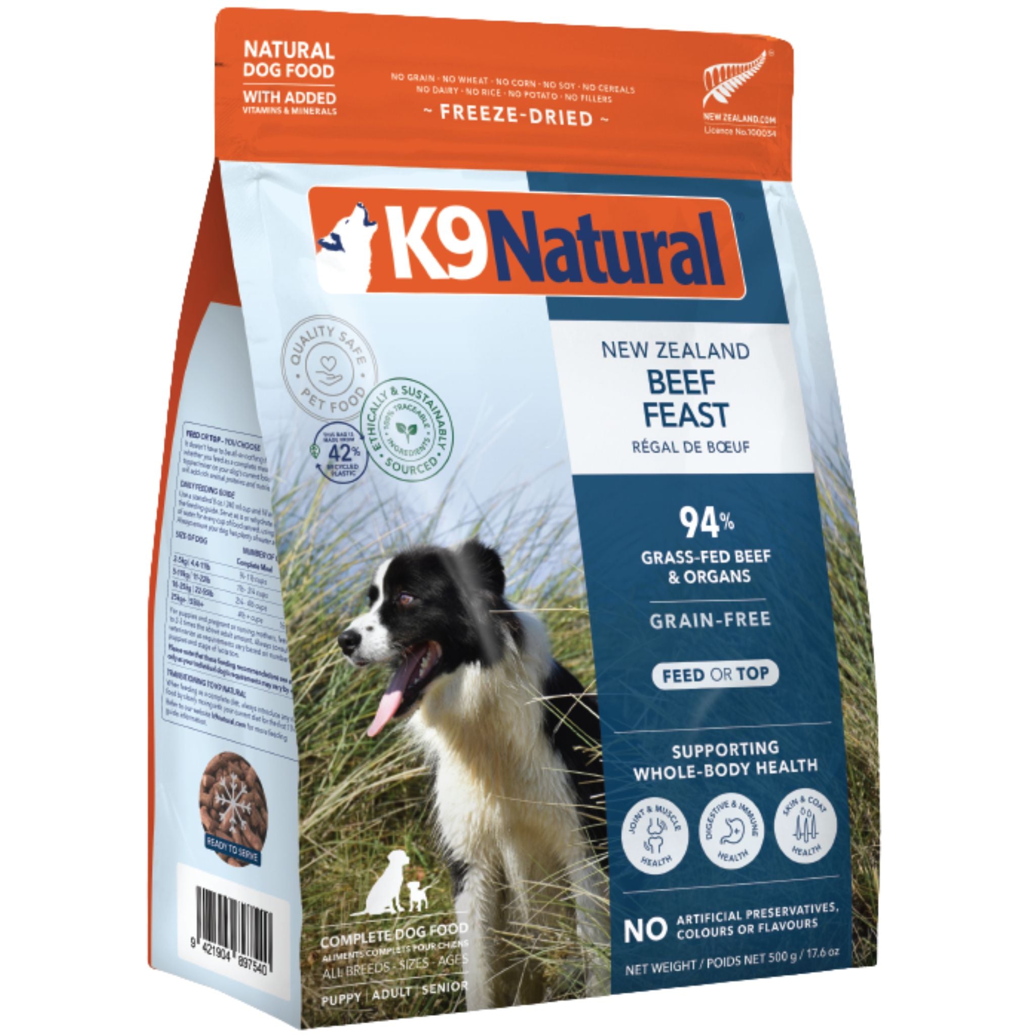 K9 Natural Dog Food Freeze Dried Beef Feast