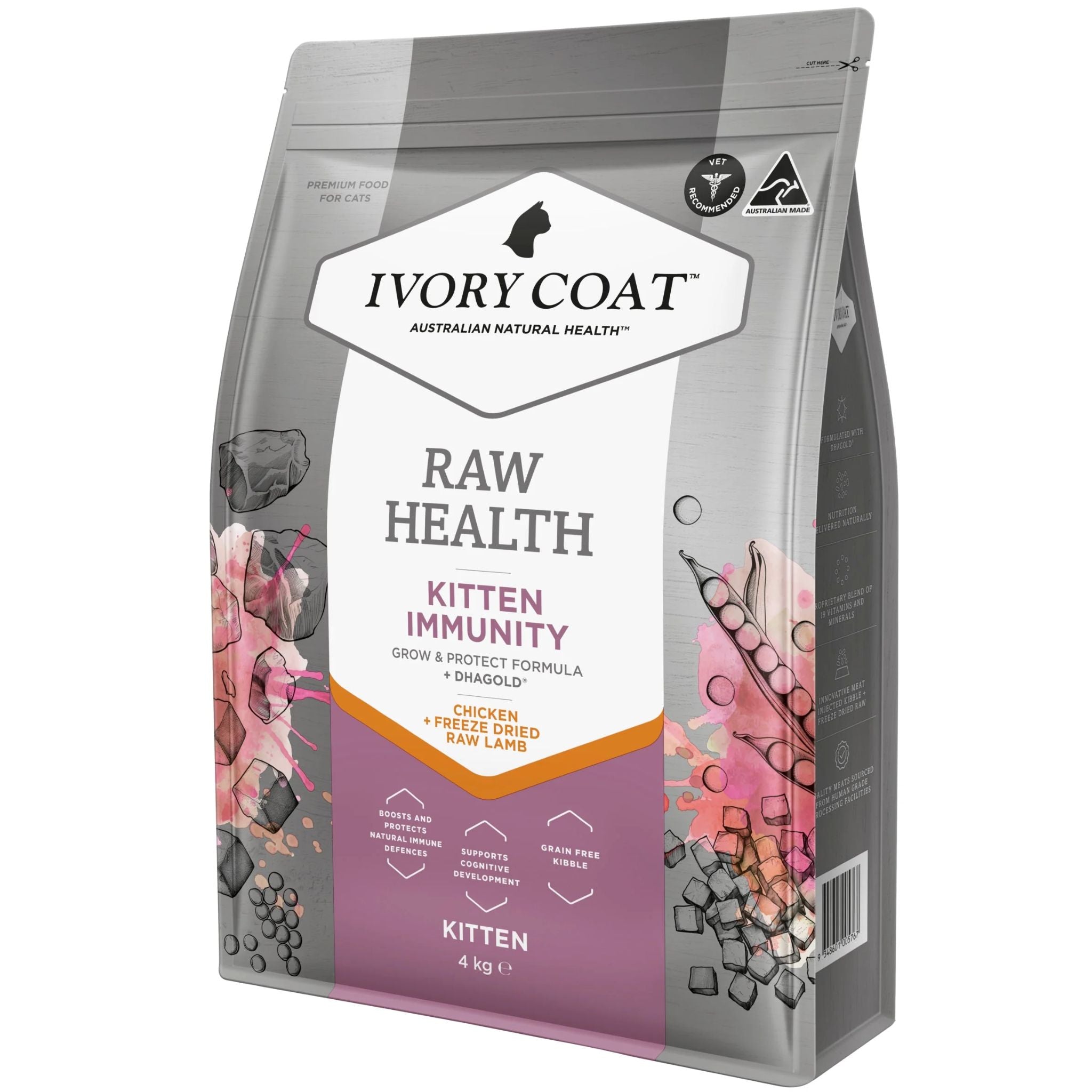 Ivory Coat Raw Health Dry Kitten Food Immunity