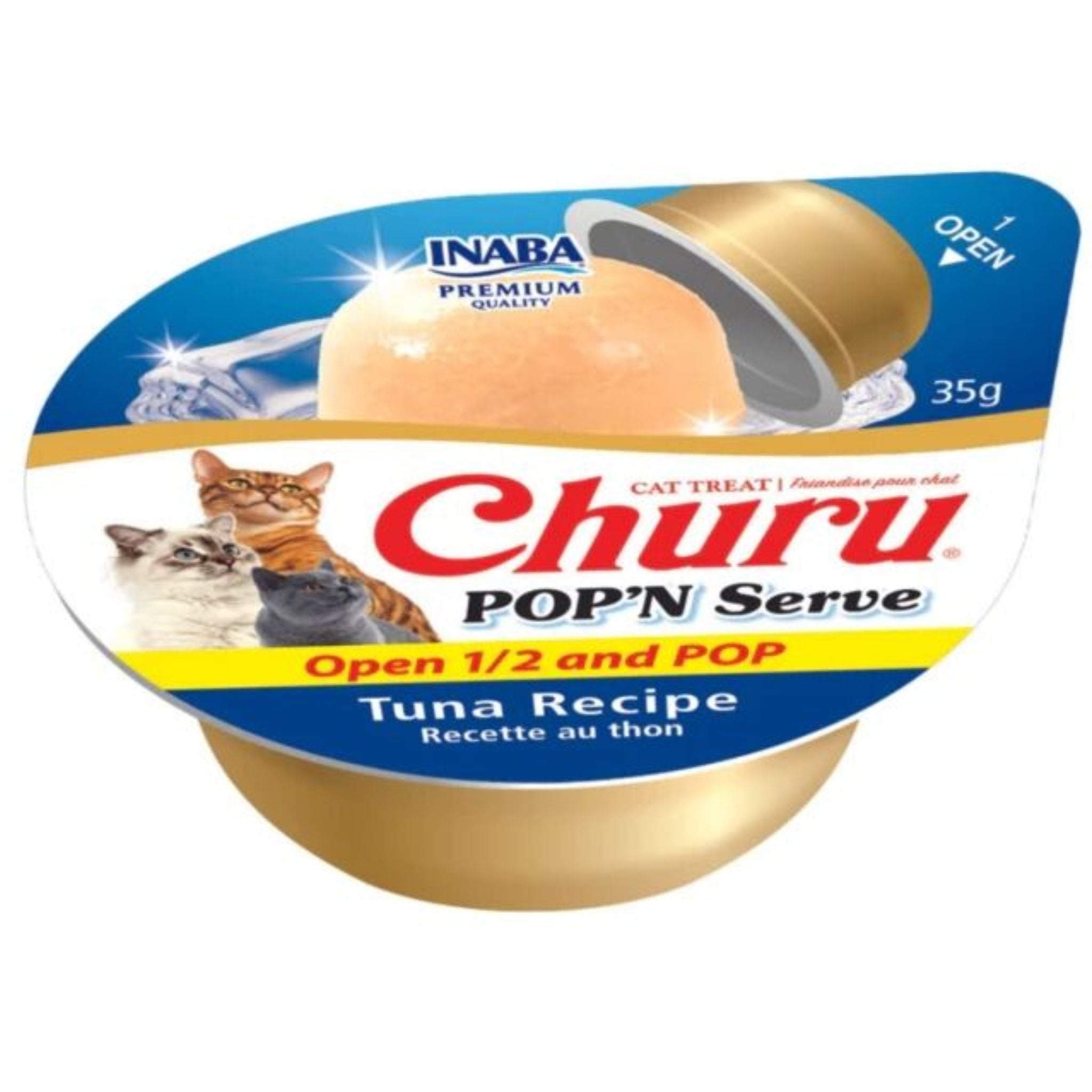 Inaba Cat Treat Churu Pop N Serve Tuna Variety