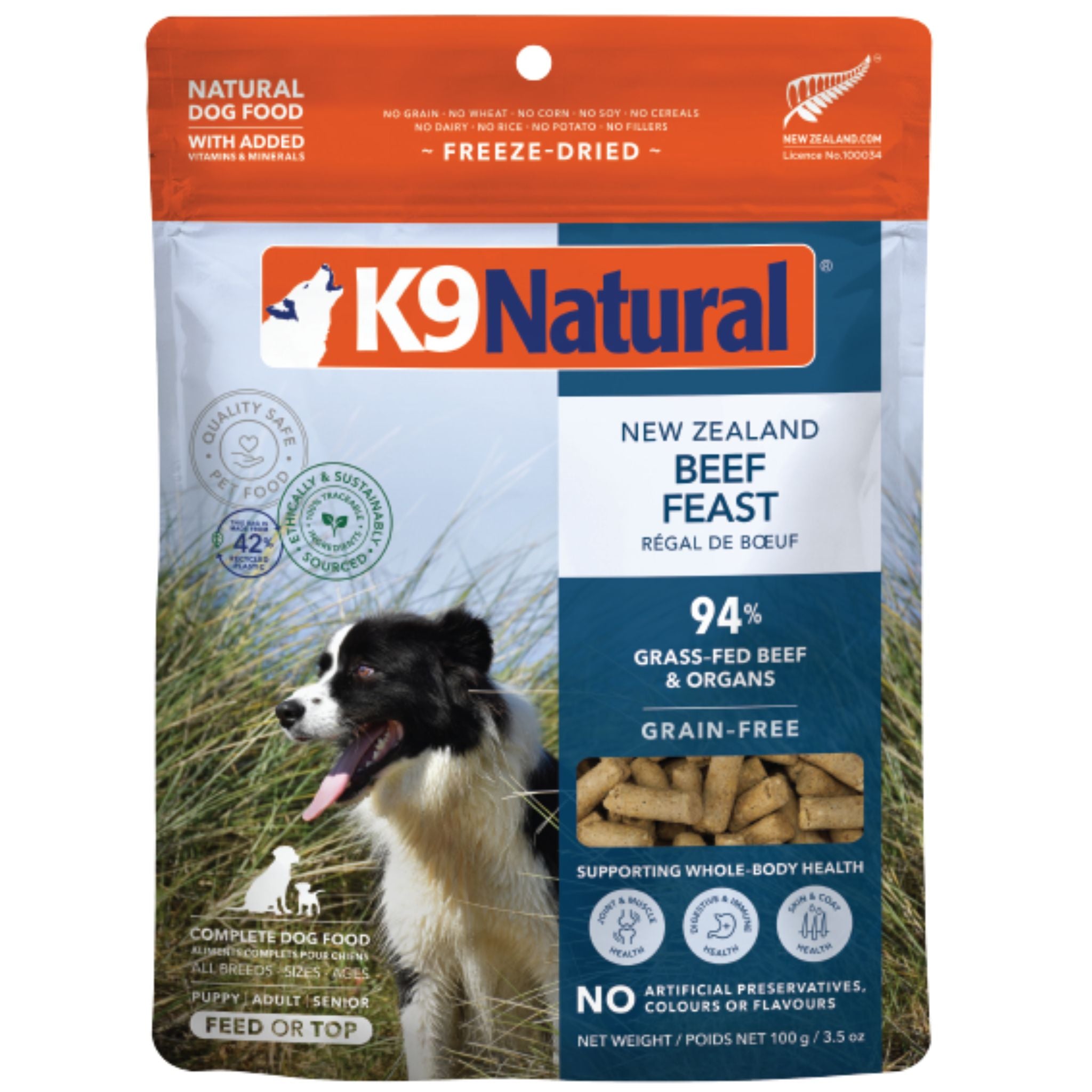 K9 Natural Dog Food Freeze Dried Beef Feast