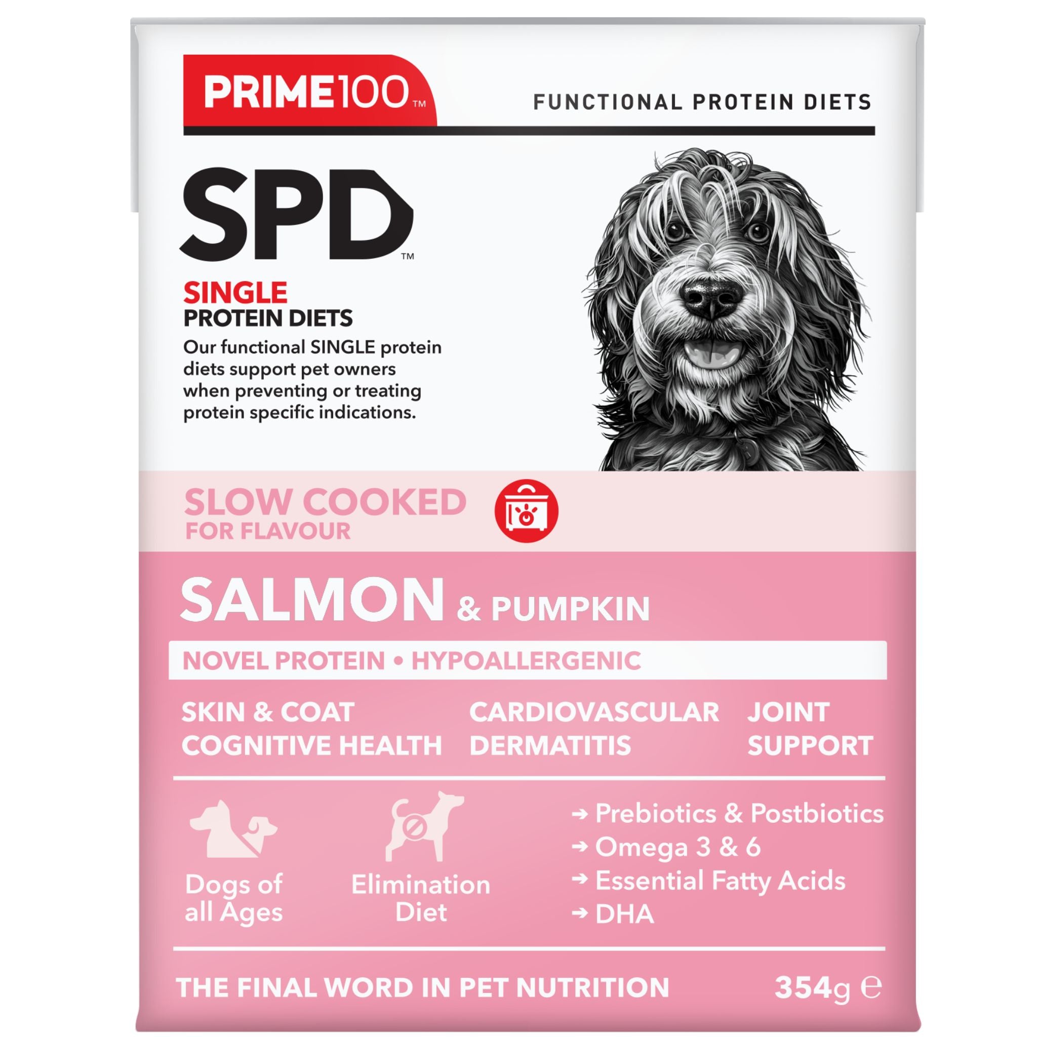 Prime100 SPD Slow Cooked Wet Dog Food Salmon & Pumpkin