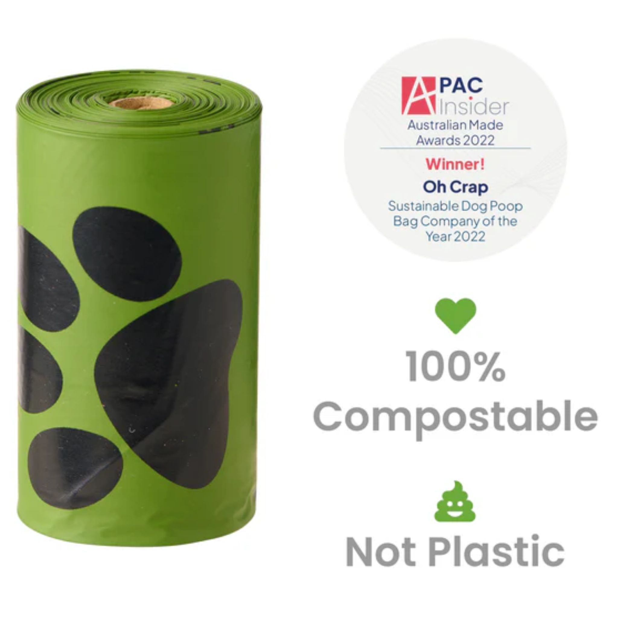 Oh Crap Compostable Dog Poop Bags