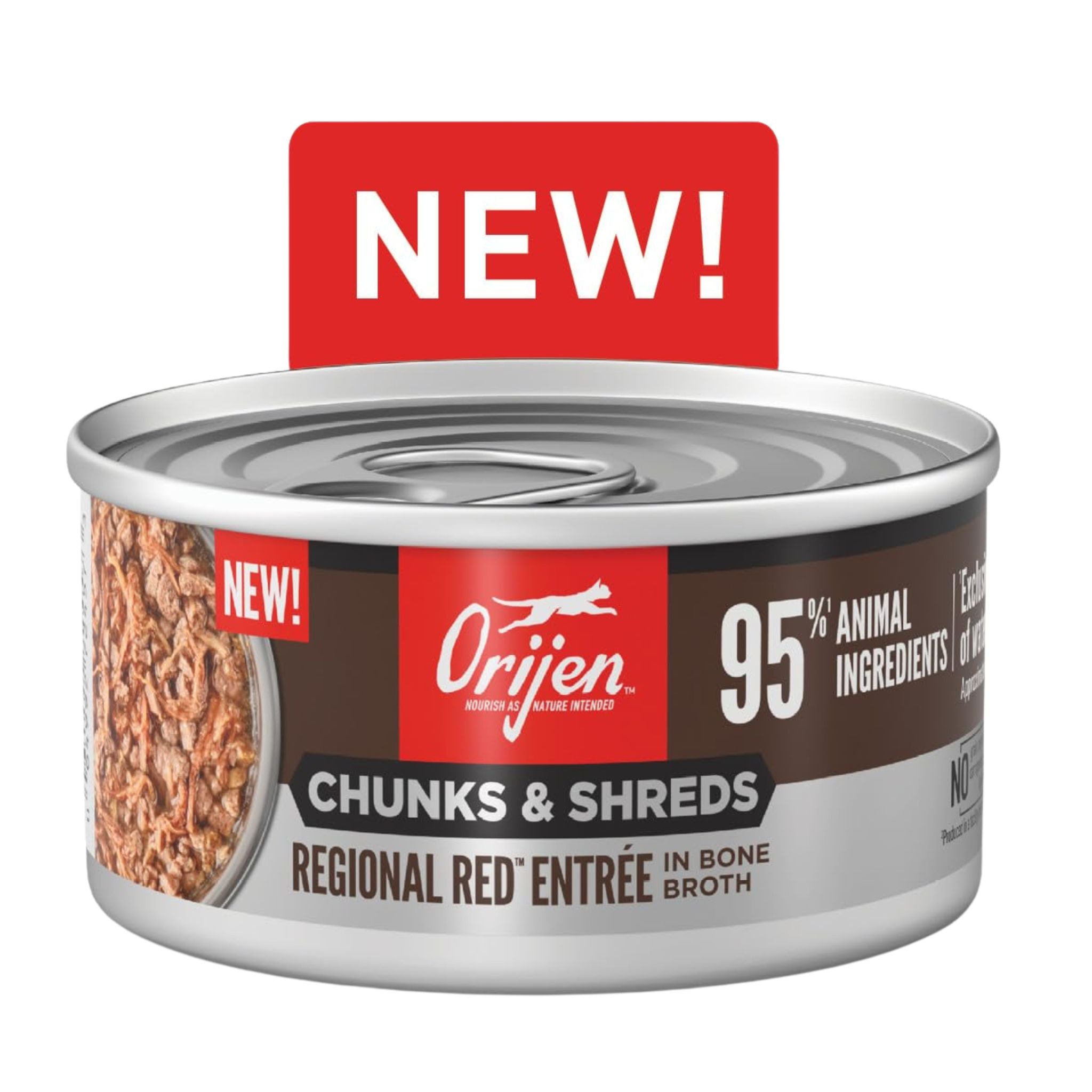 Orijen Wet Cat Food Chunks & Shreds Regional Red Entree