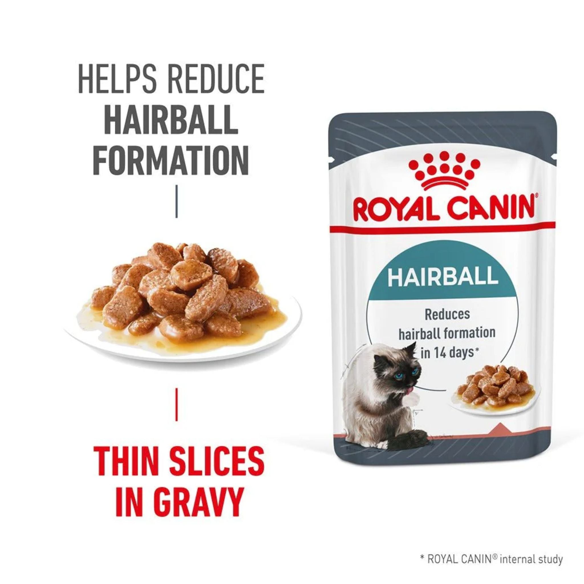 Royal Canin Wet Cat Food Hairball Care Gravy