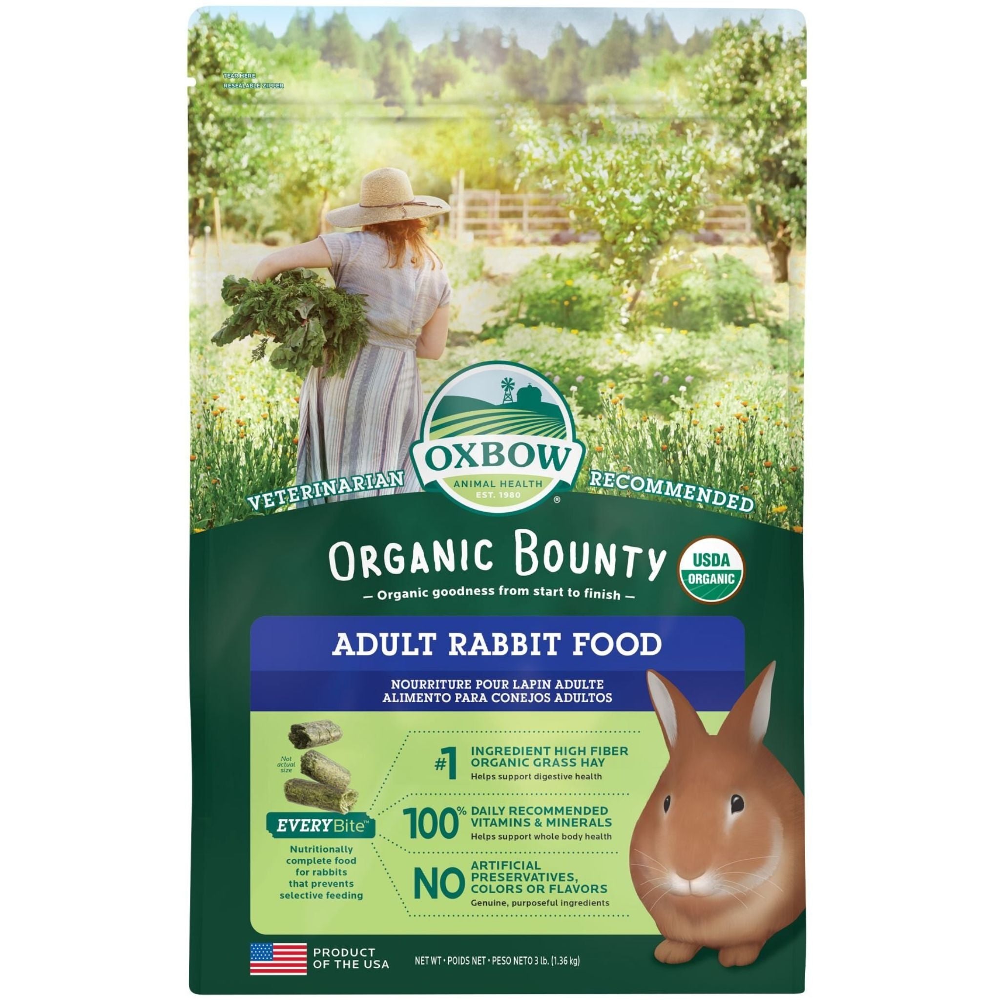 Oxbow Organic Bounty Adult Rabbit Food
