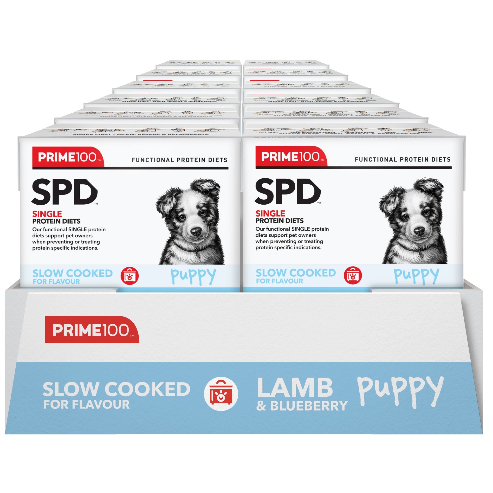 Prime100 SPD Slow Cooked Wet Puppy Food Lamb & Blueberry