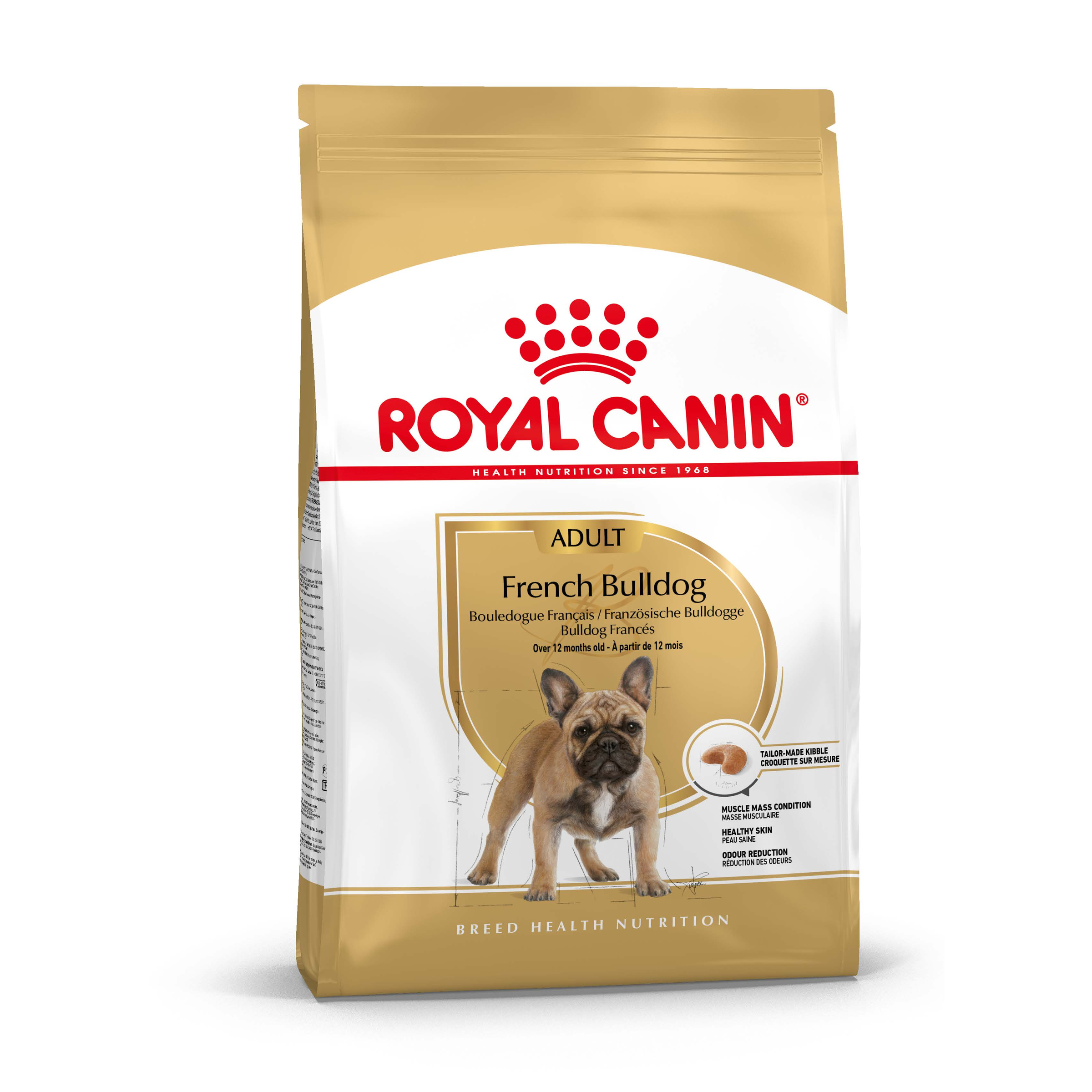 Royal Canin French Bulldog Adult Dry Dog Food front of pack