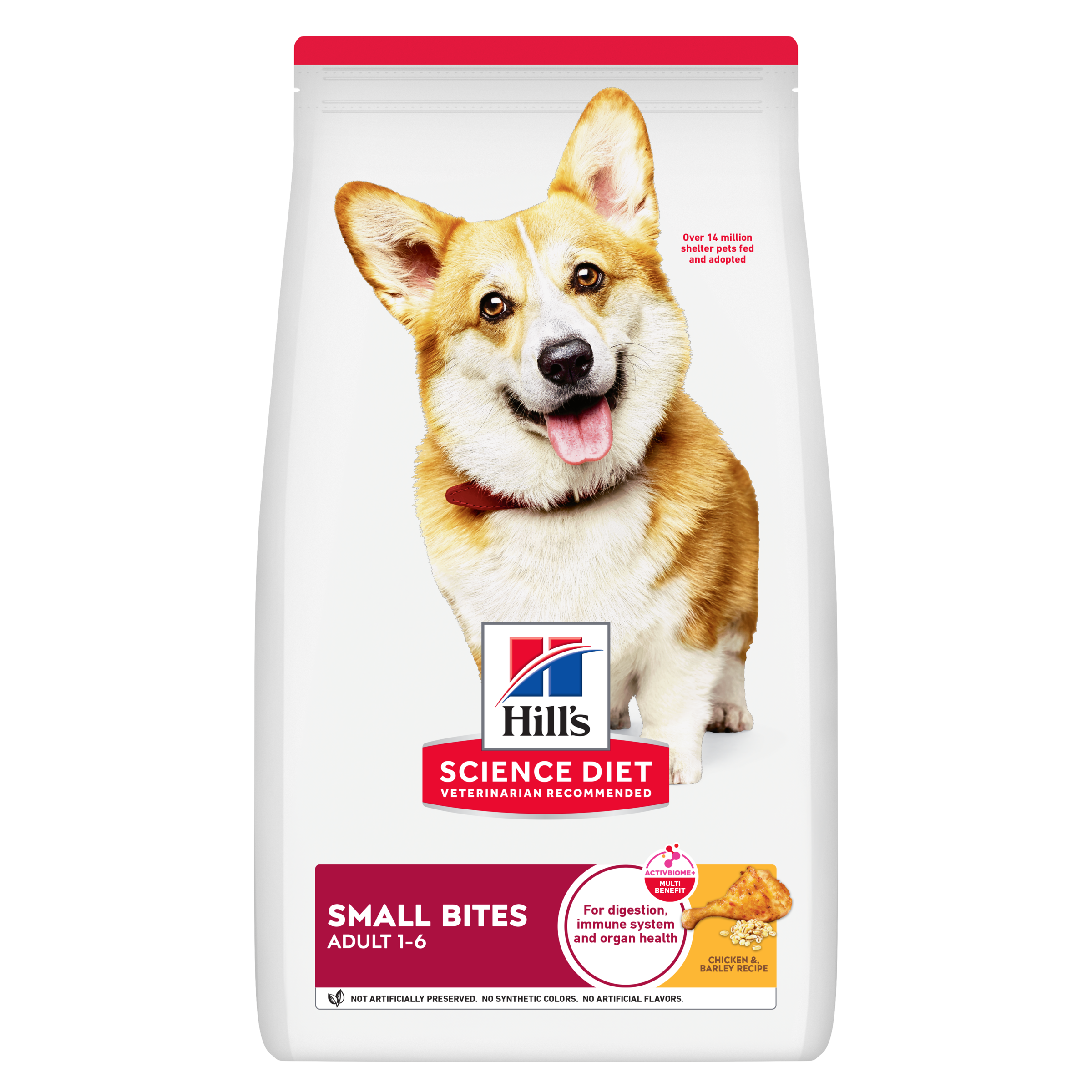 Hill's Science Diet Dry Dog Food Adult Small Bites front of pack
